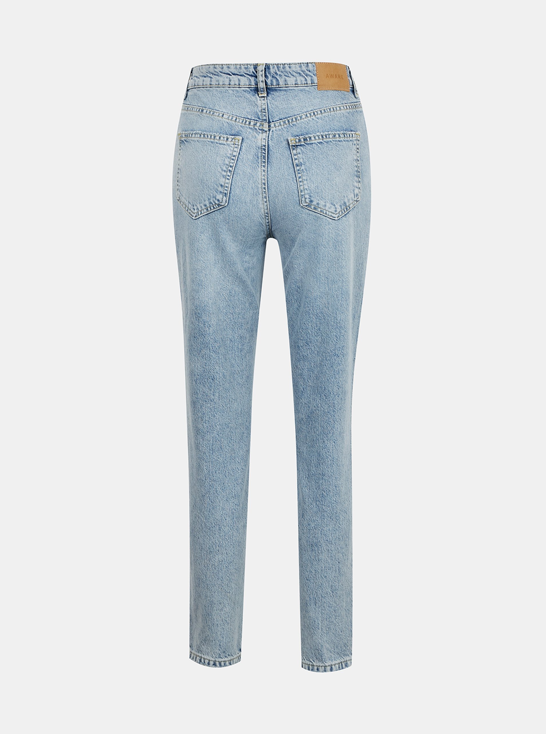 Straight fit pentru femei AWARE by VERO MODA - albastru deschis