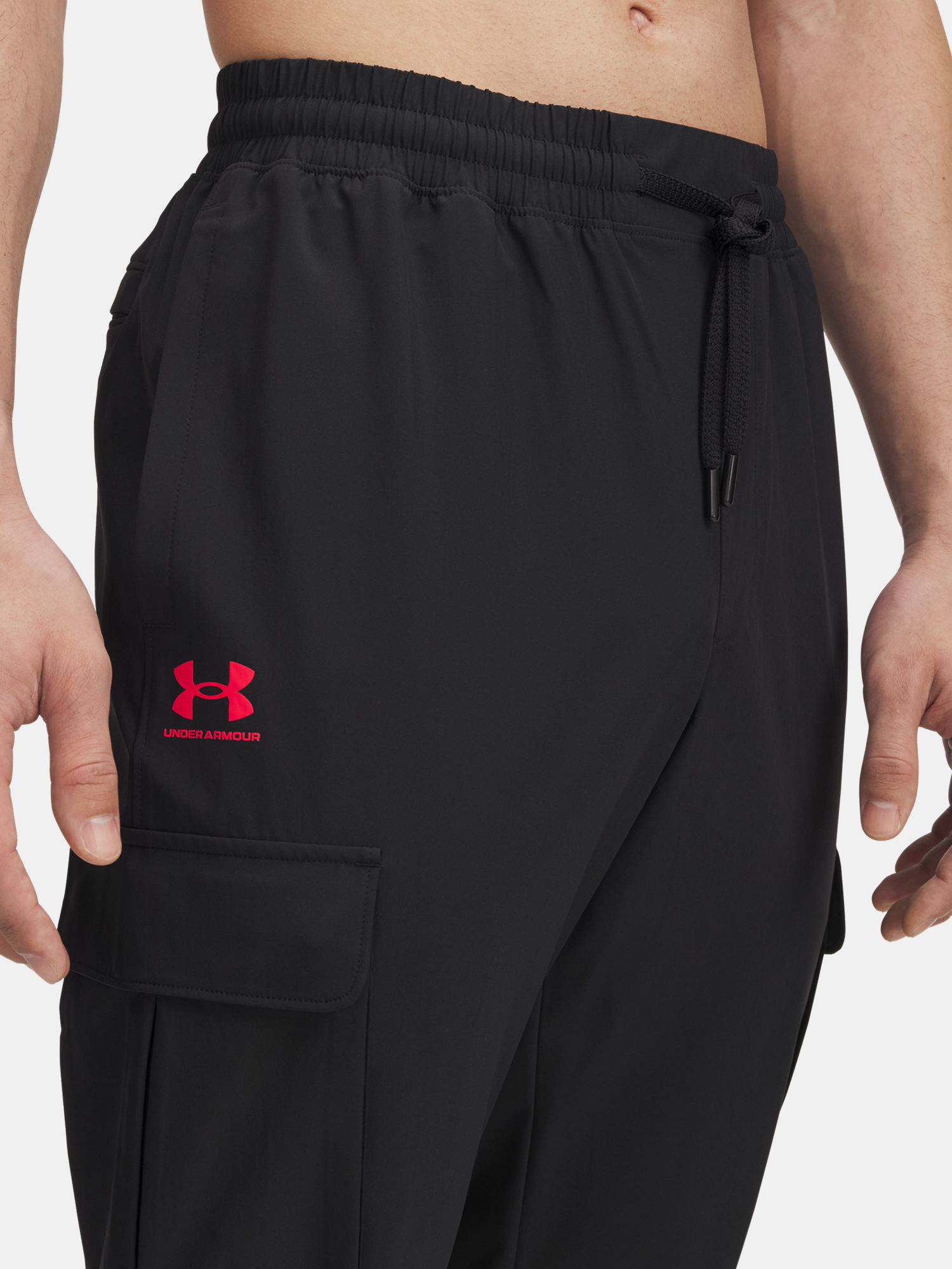 Under Armour UA Vibe Woven Cargo Pants-BLK Men&#039;s Sports Trousers - Mens