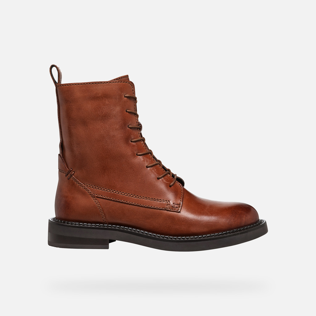 Light Brown Women's Ankle Boots Geox Serilda - Women's