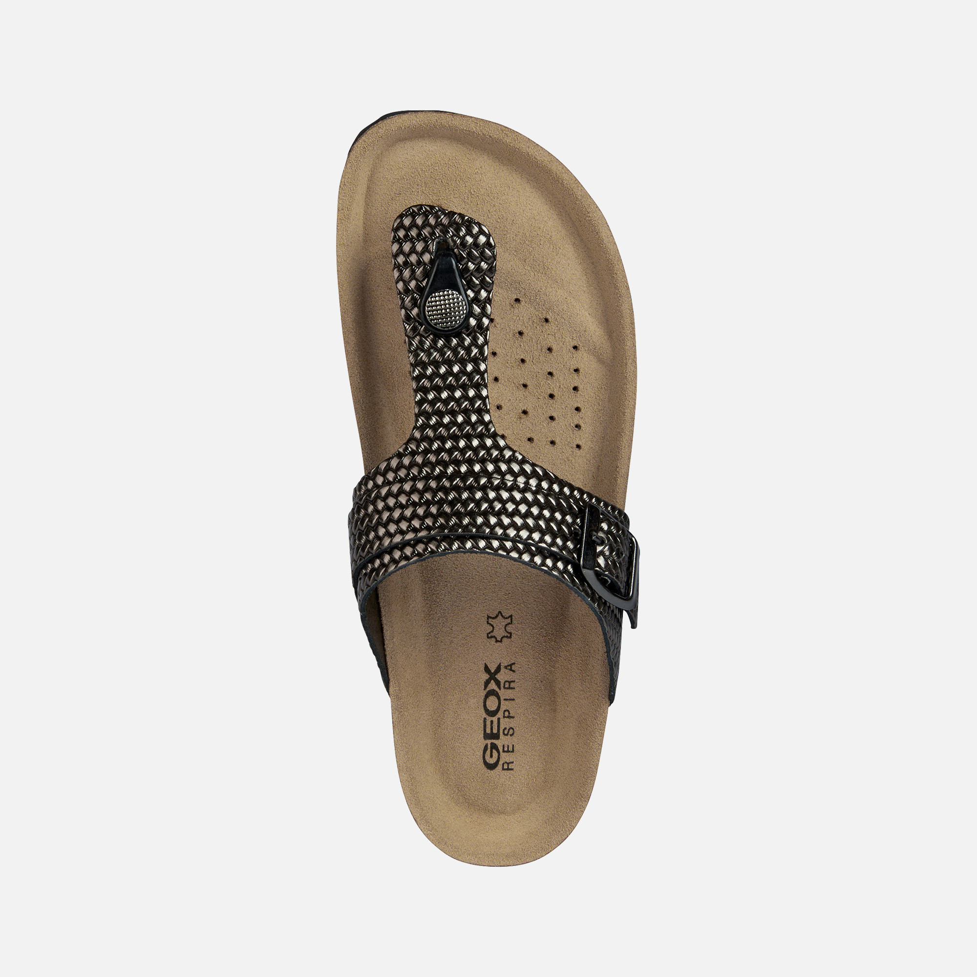 Grey women&#039;s sandals Geox Brionia - Women&#039;s