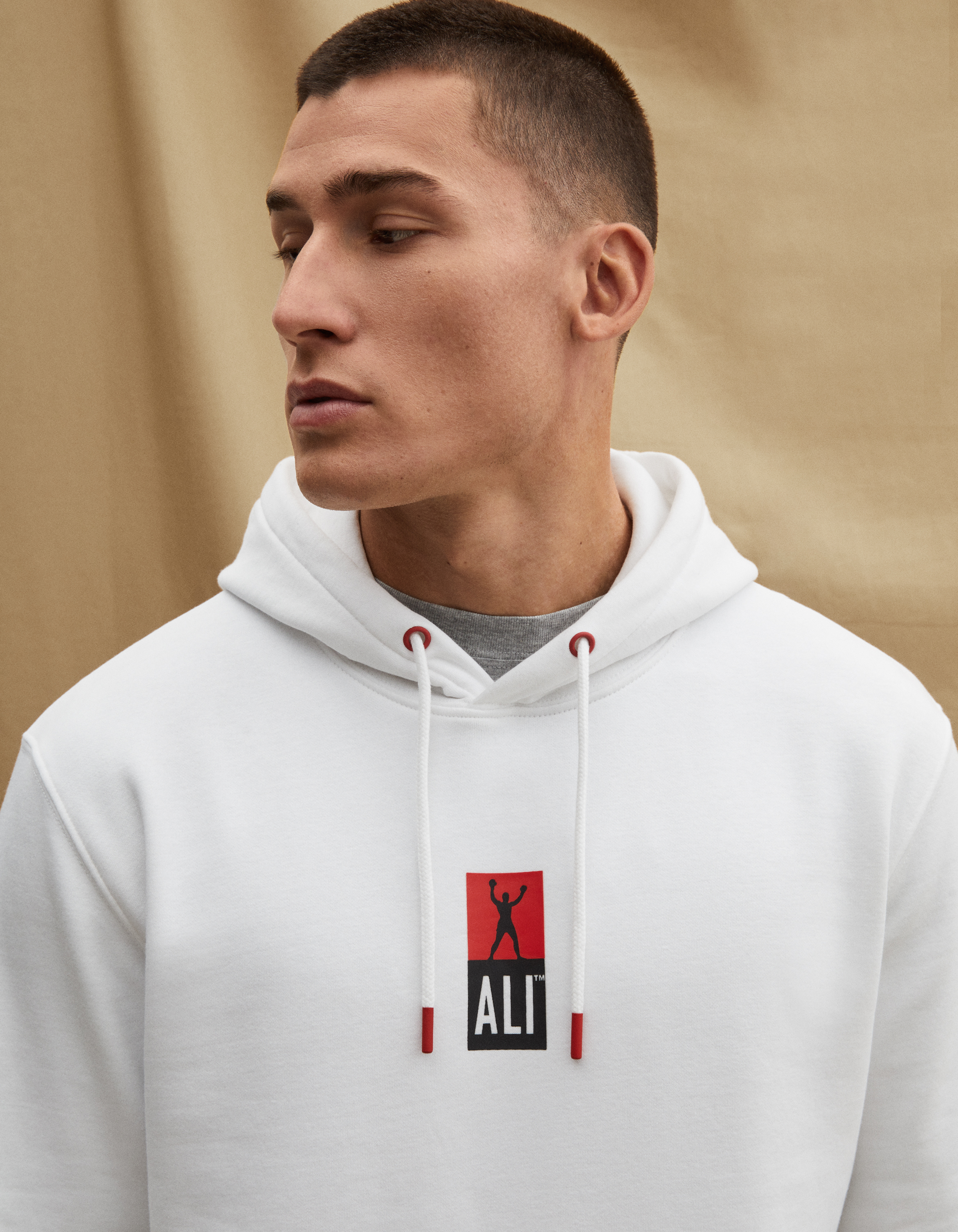 Pulovere cu gluga pentru barbati Celio - alb