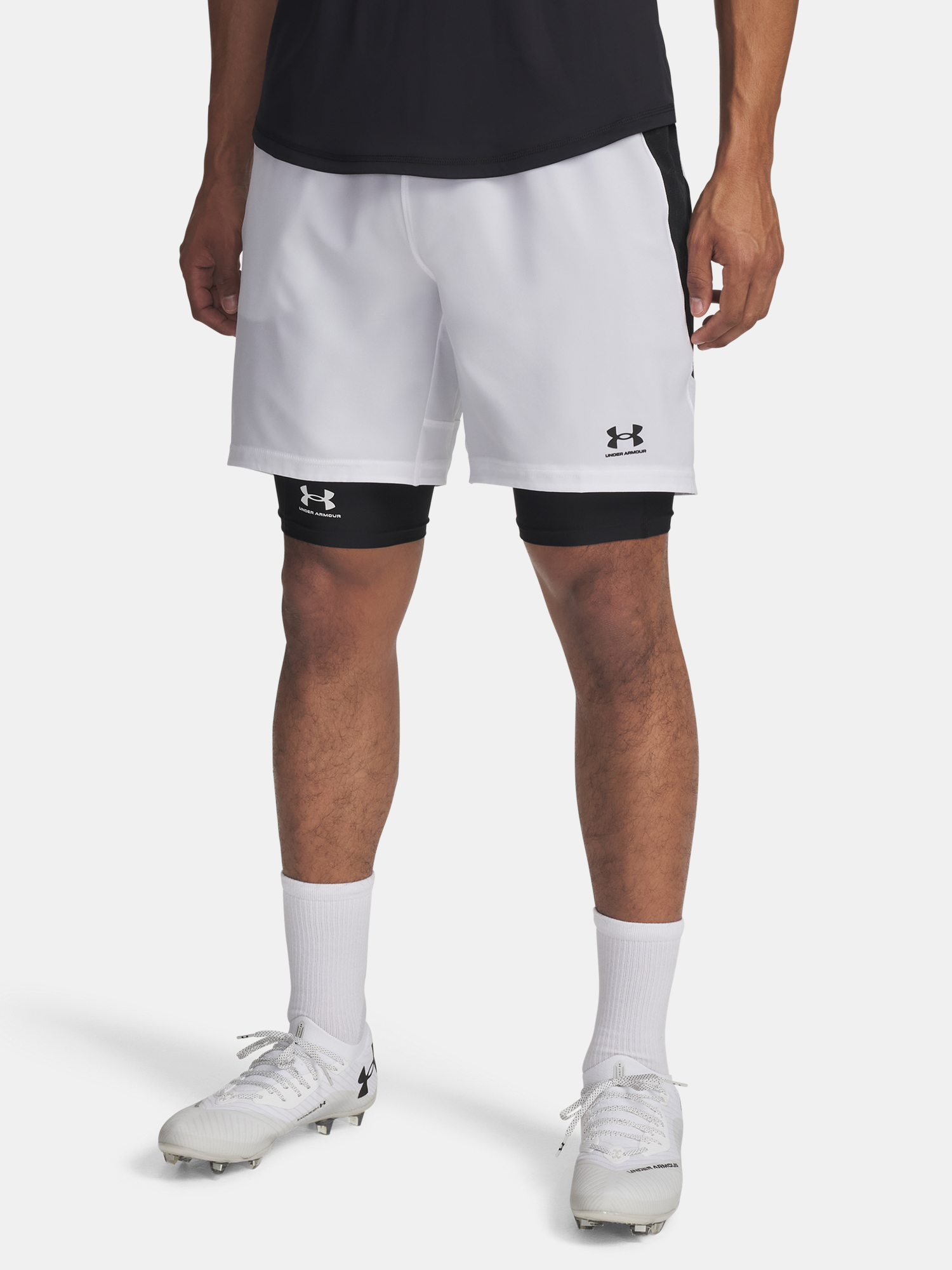 Mens shorts Under Armour UA M Challenger Pro Shorts-WHT - Mens