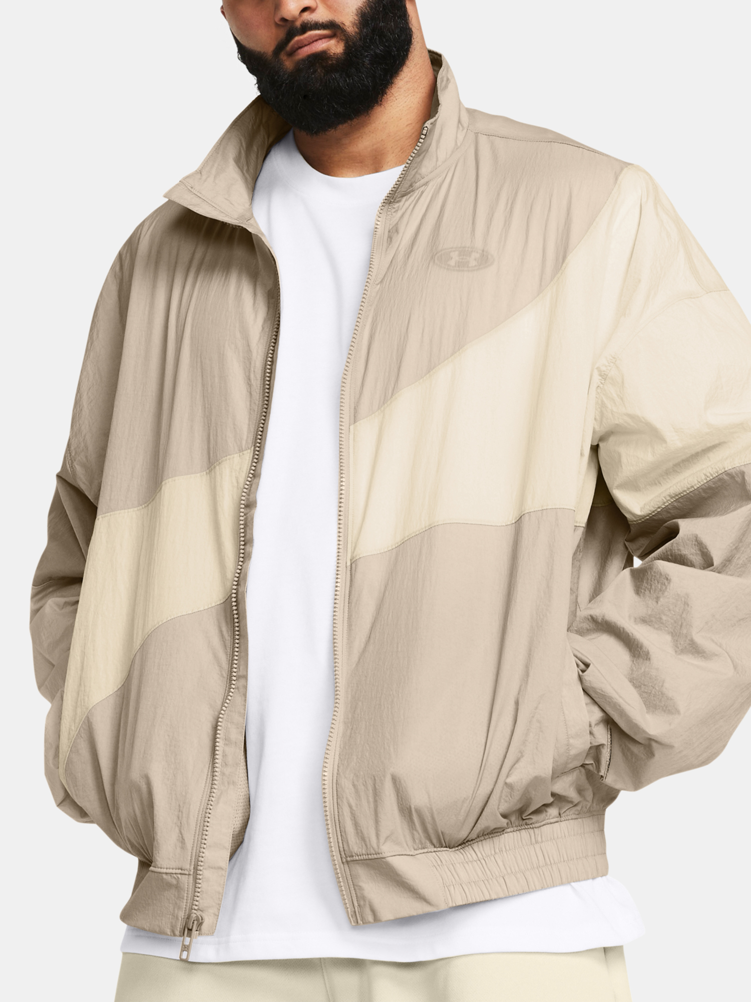 Men&#039;s Under Armour UA Legacy Crinkle Jacket-BRN - Men