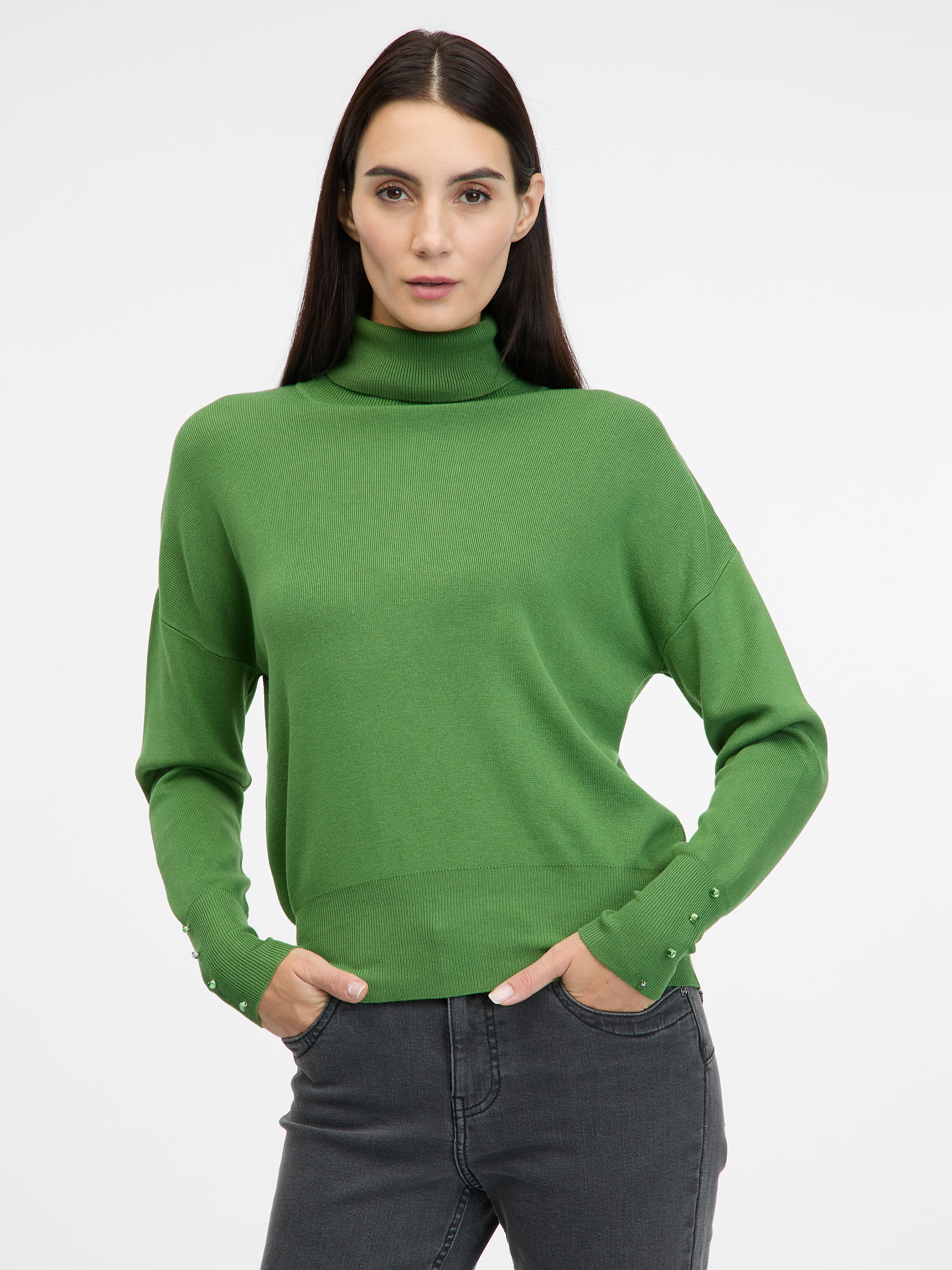 Green Women's Turtleneck Sweater ORSAY - Women's