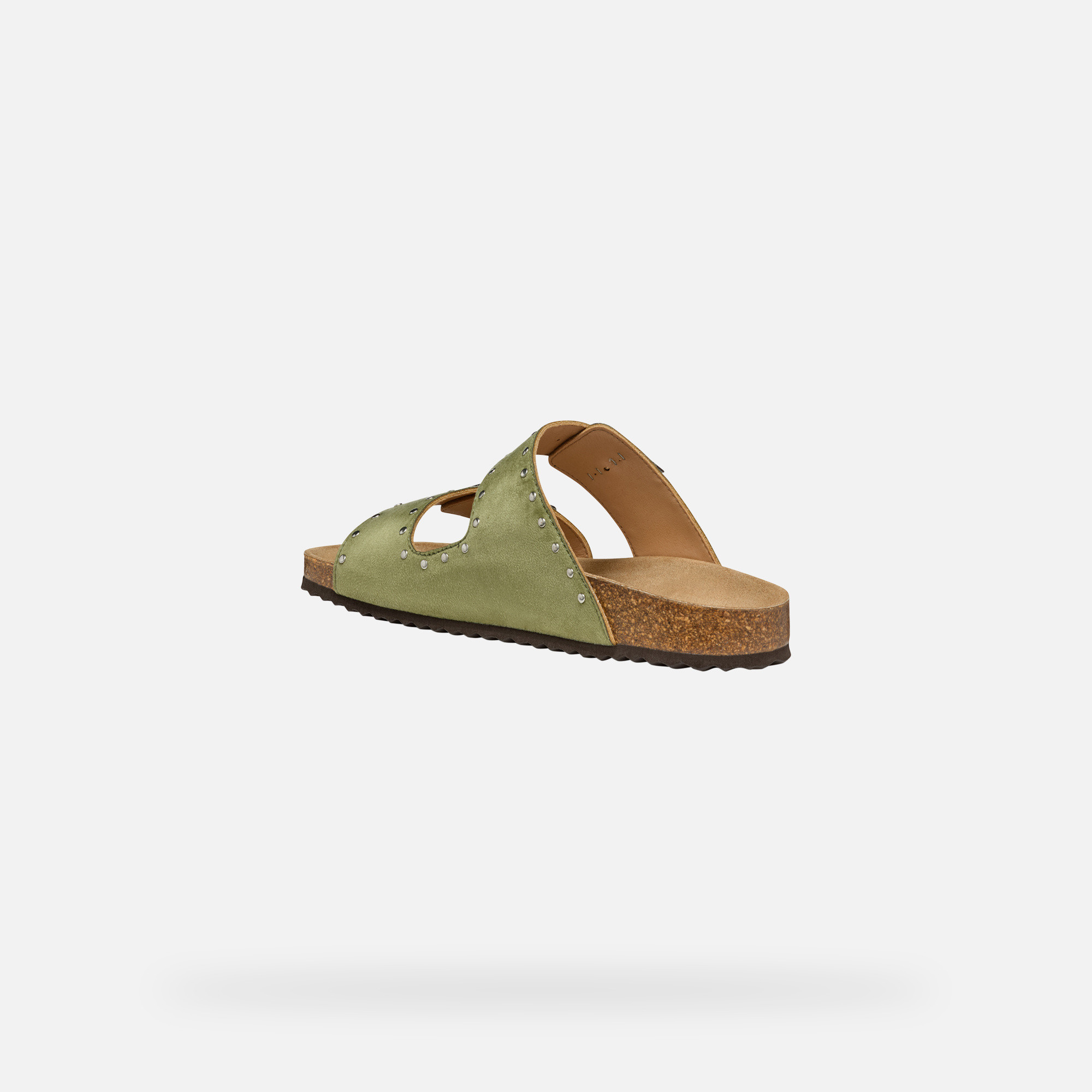 Light green women&#039;s slippers Geox Brionia R - Women&#039;s