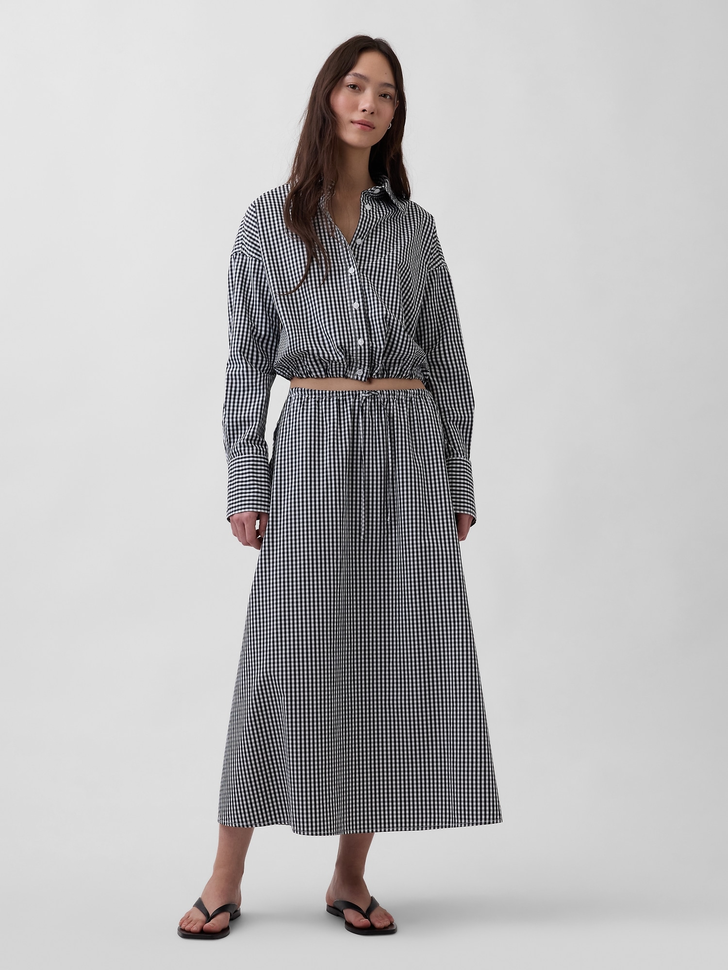 Макси пола от поплин GAP