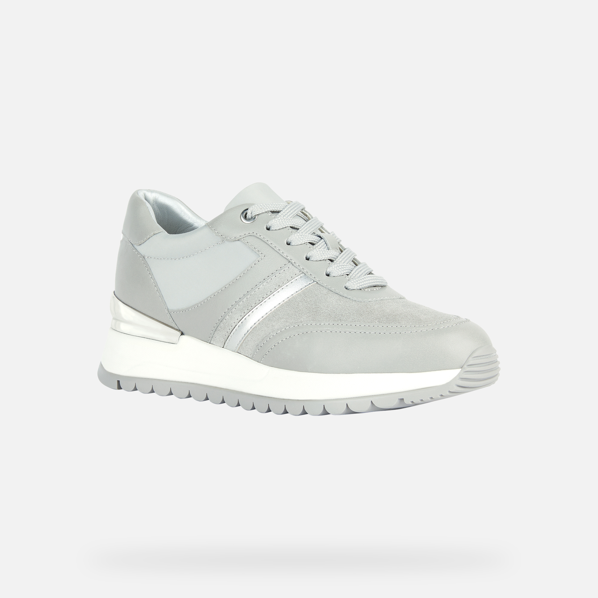 Grey women's sneakers Geox Desya - Women's