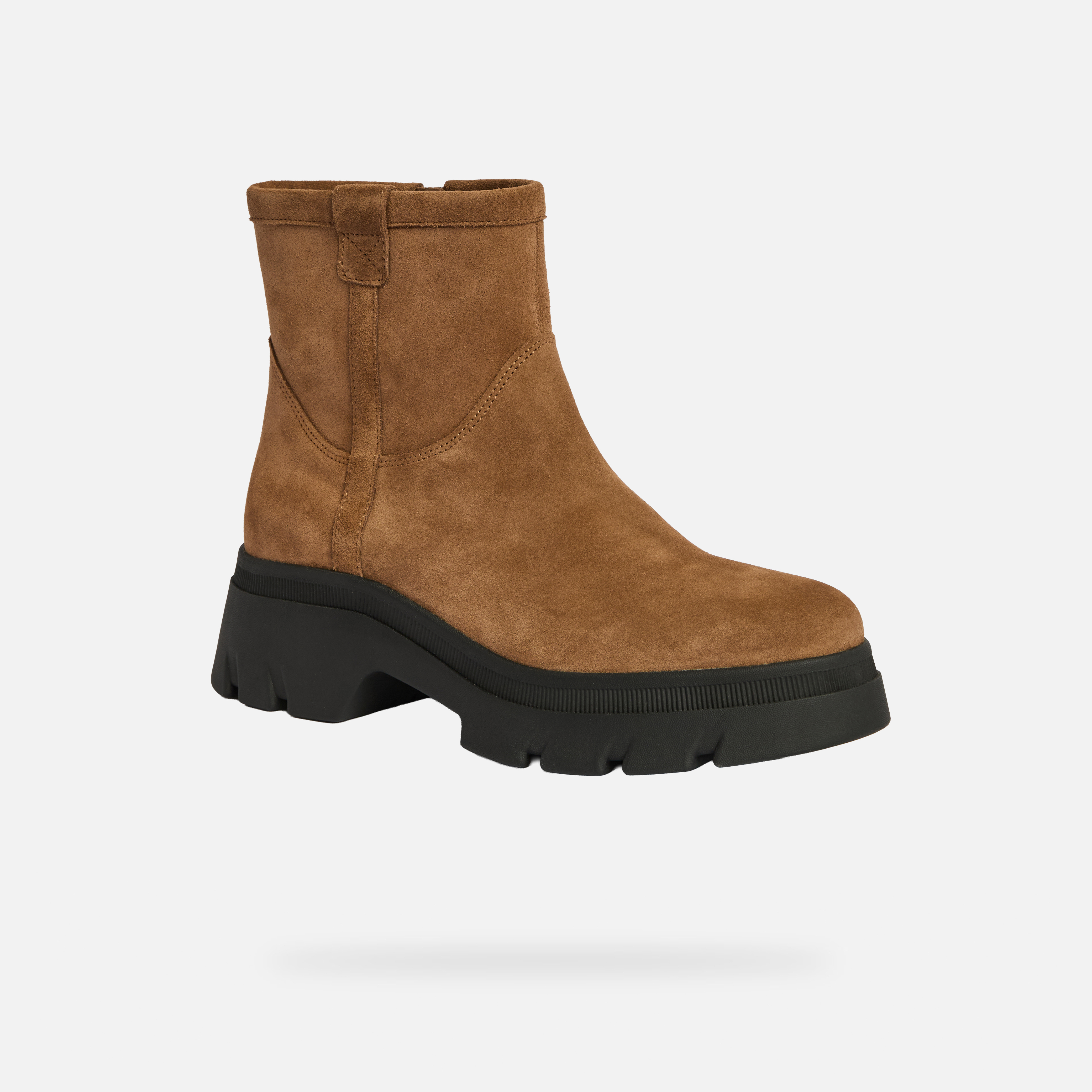 Light Brown Geox Pluette Women's Ankle Boots - Ladies