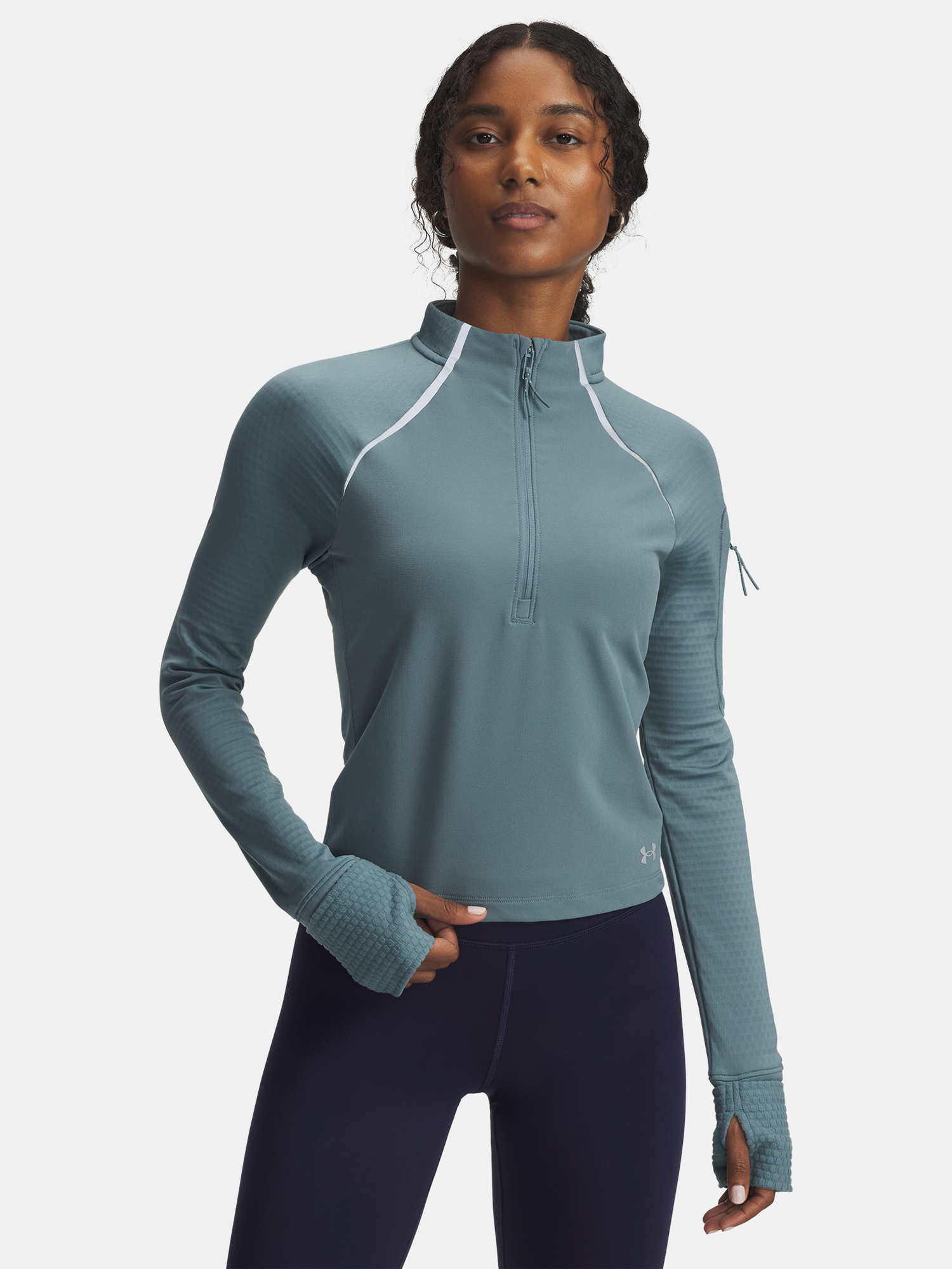 Under Armour UA Velociti Pro CW Half Zip-BLU T-Shirt for Women - Women's