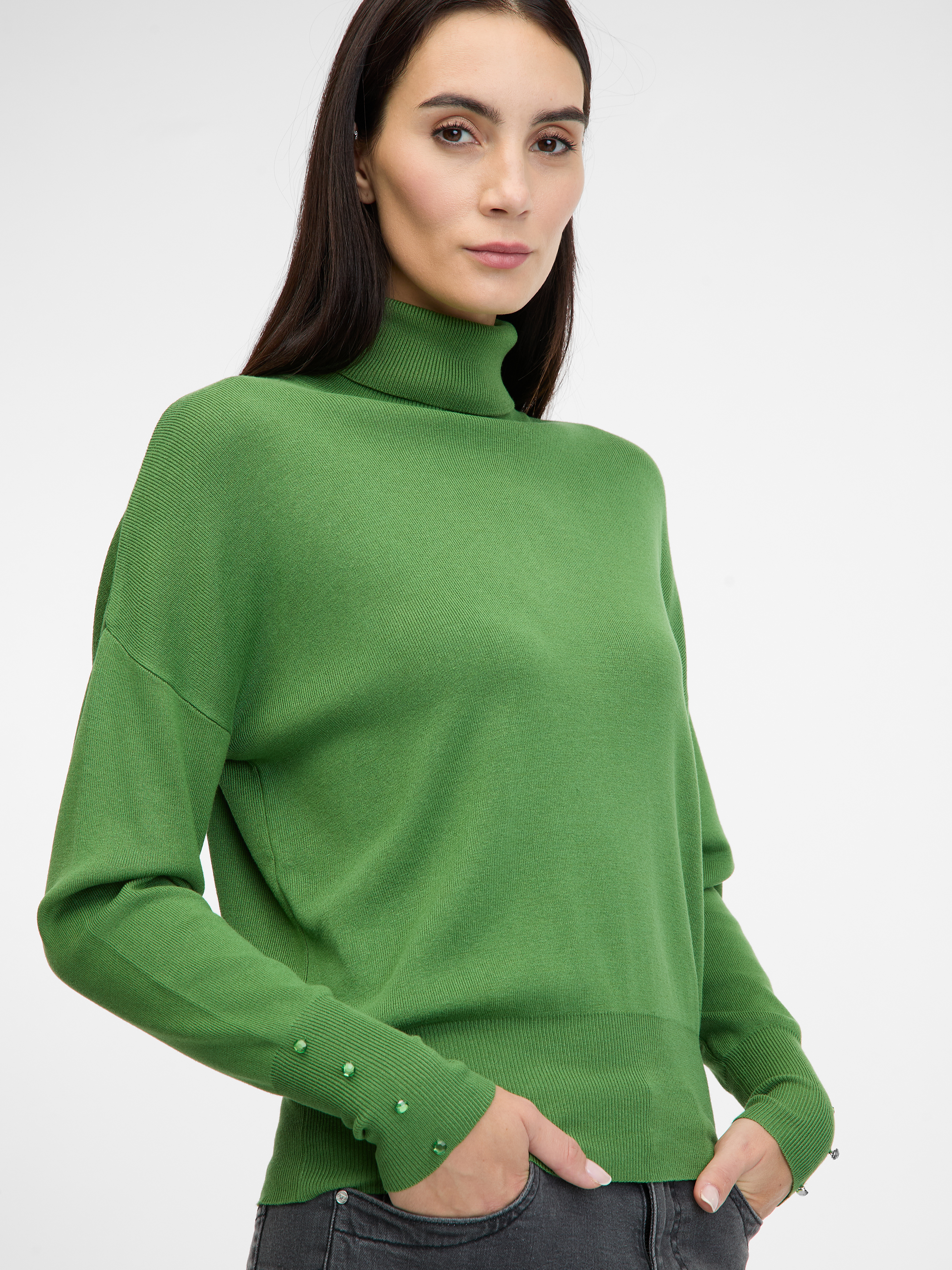 Green Women's Turtleneck Sweater ORSAY - Women's