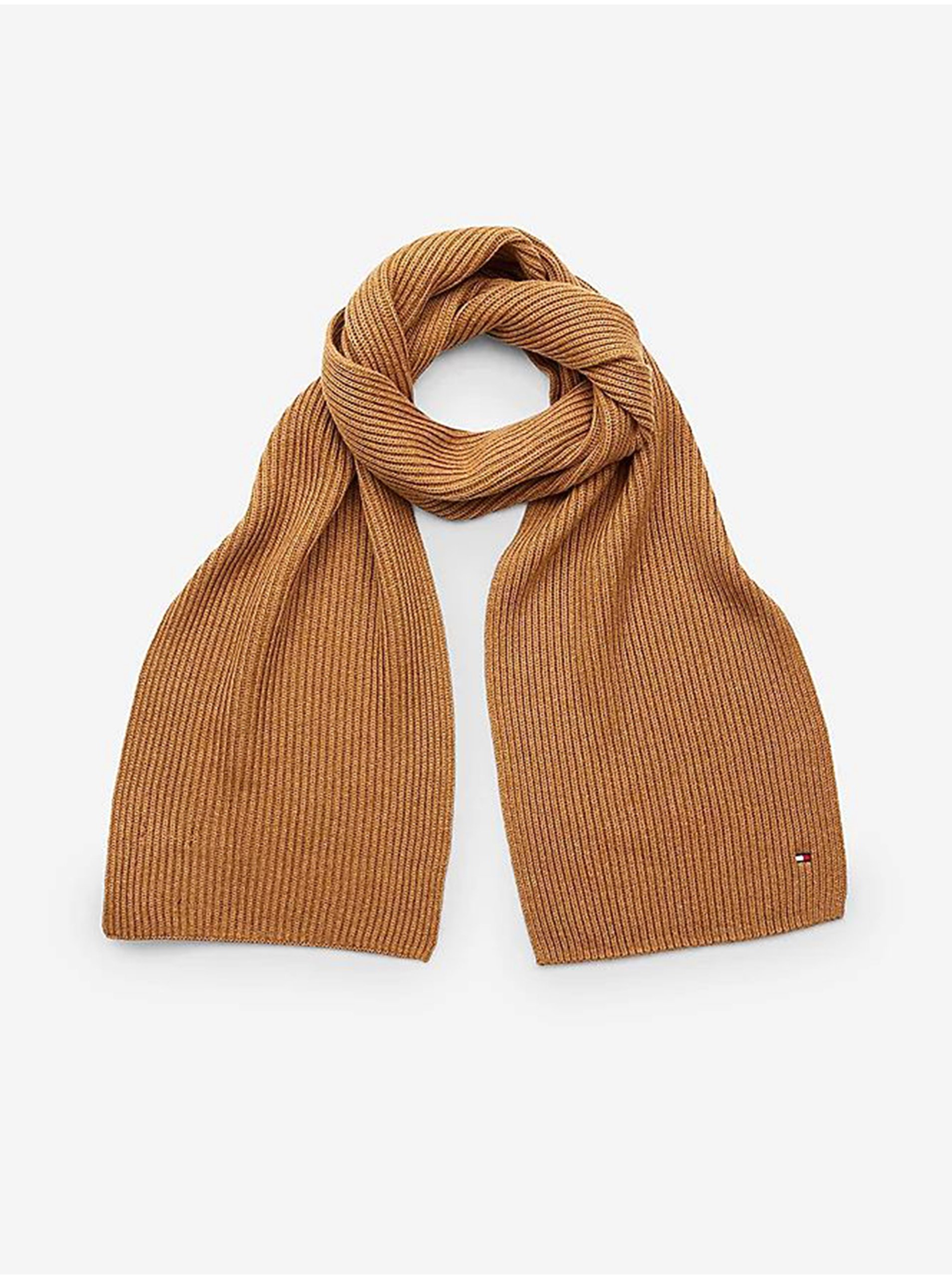 Brown Men's Ribbed Scarf Tommy Hilfiger - Men's