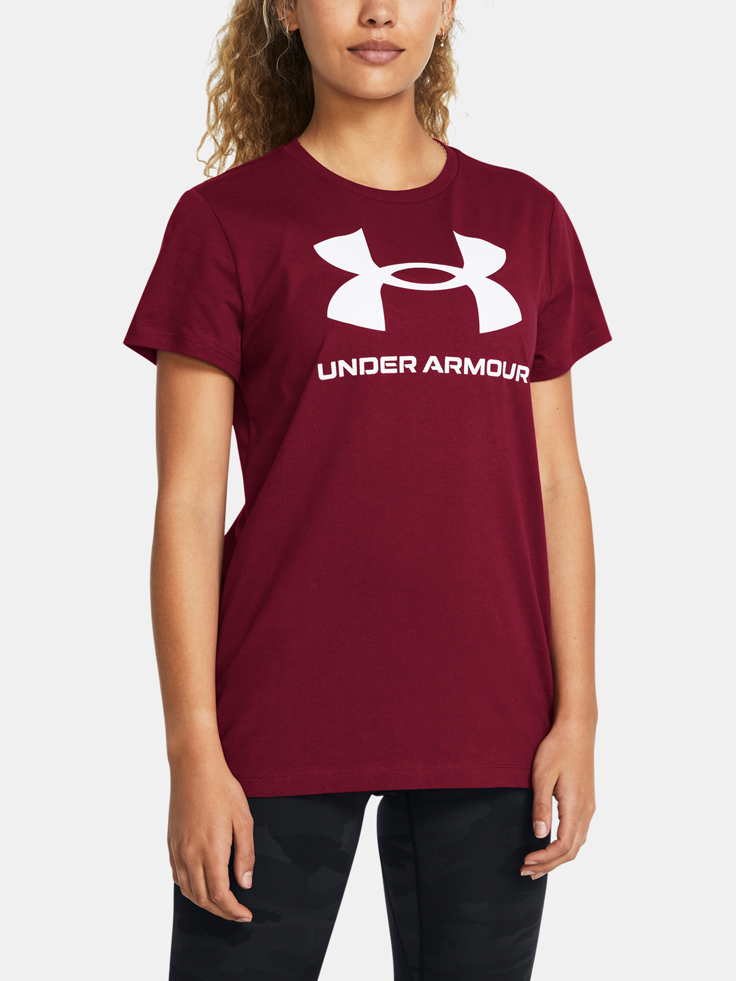 Women's T-shirt Under Armour UA Rival Logo SS-RED - Women's