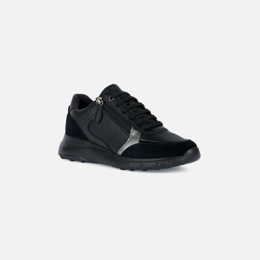 Black women's sneakers Geox Alleniee - Women's