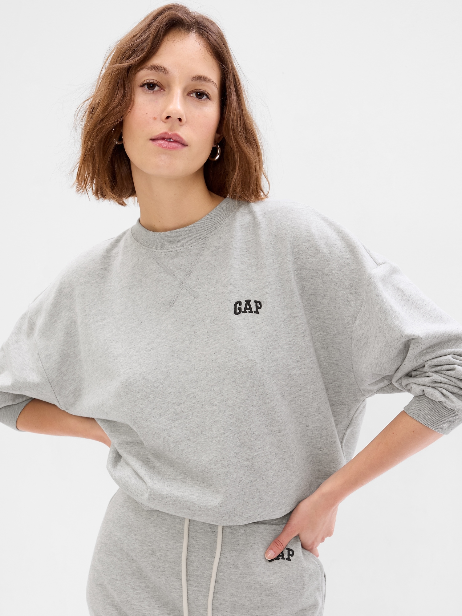 GAP Oversize sweatshirt with logo - Women's