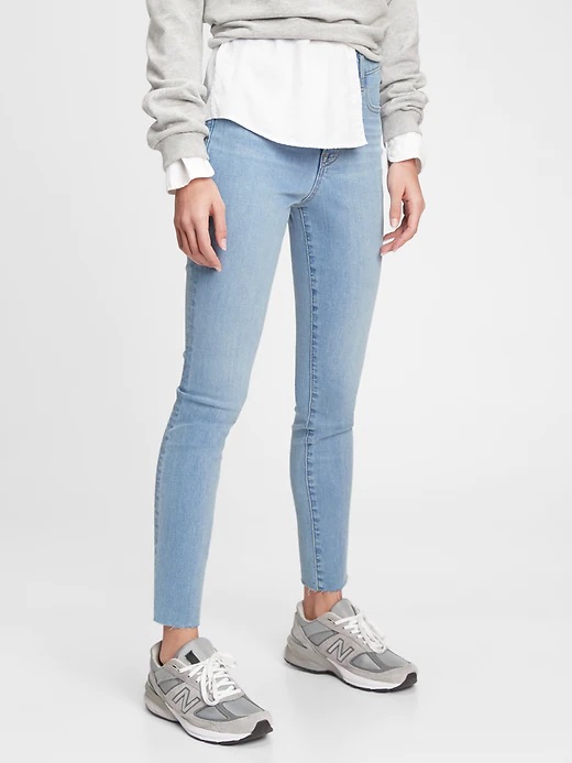 GAP Džíny the gen good high rise true skinny - Dámské