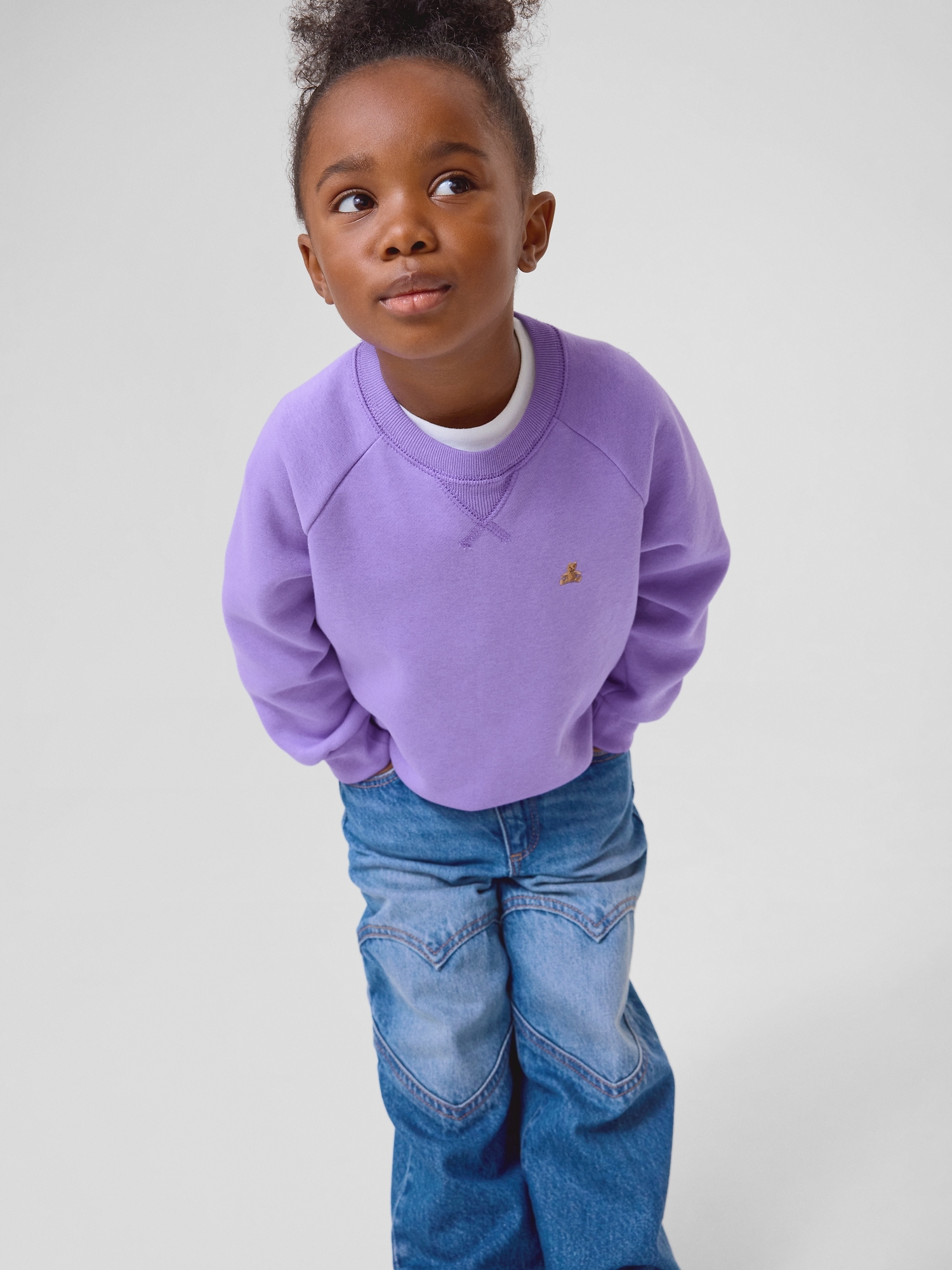 Blugi GAP pentru bebeluși cu imprimeu inimioare late - Fete