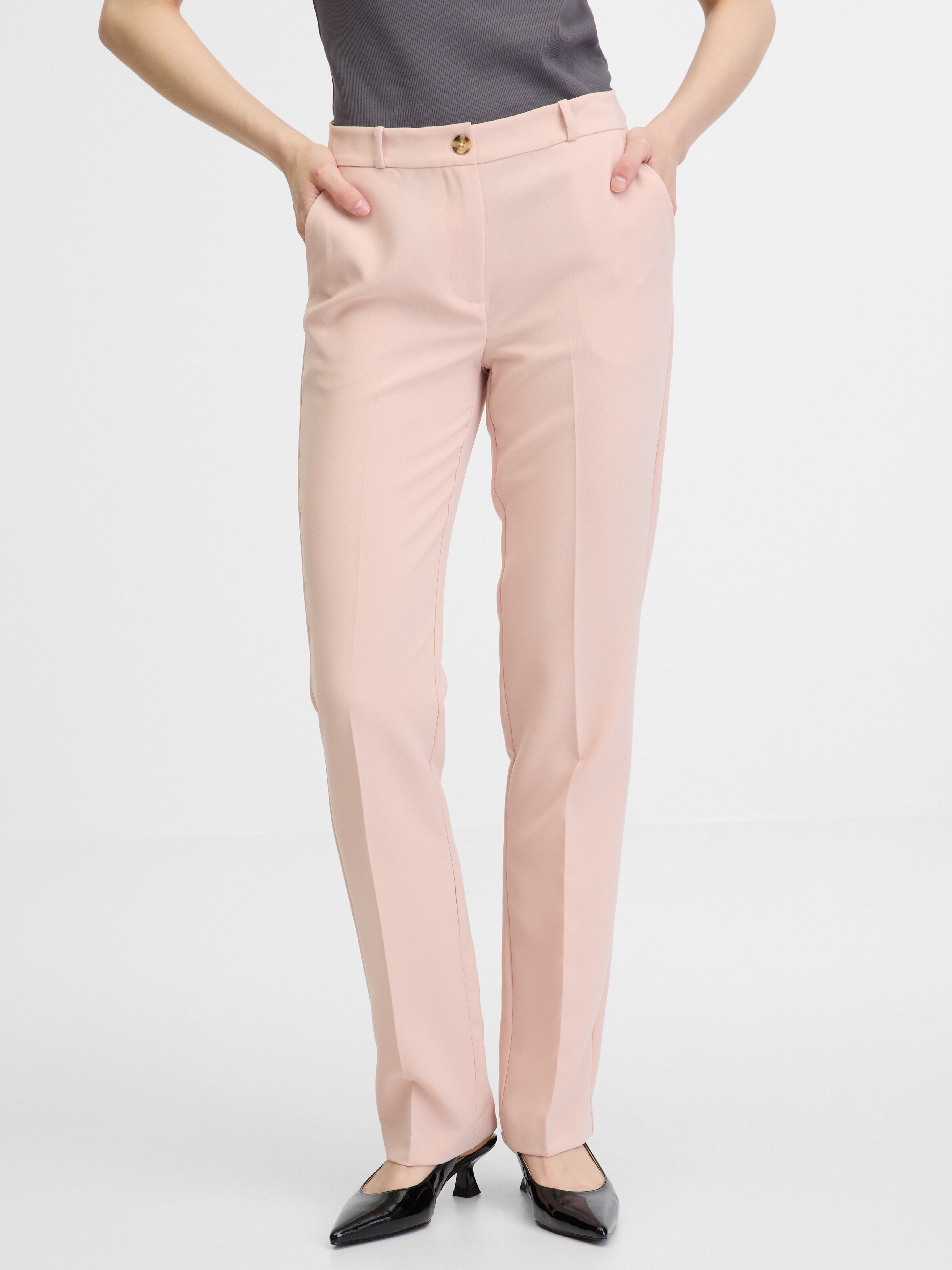 Orsay Light pink womens trousers - Womens