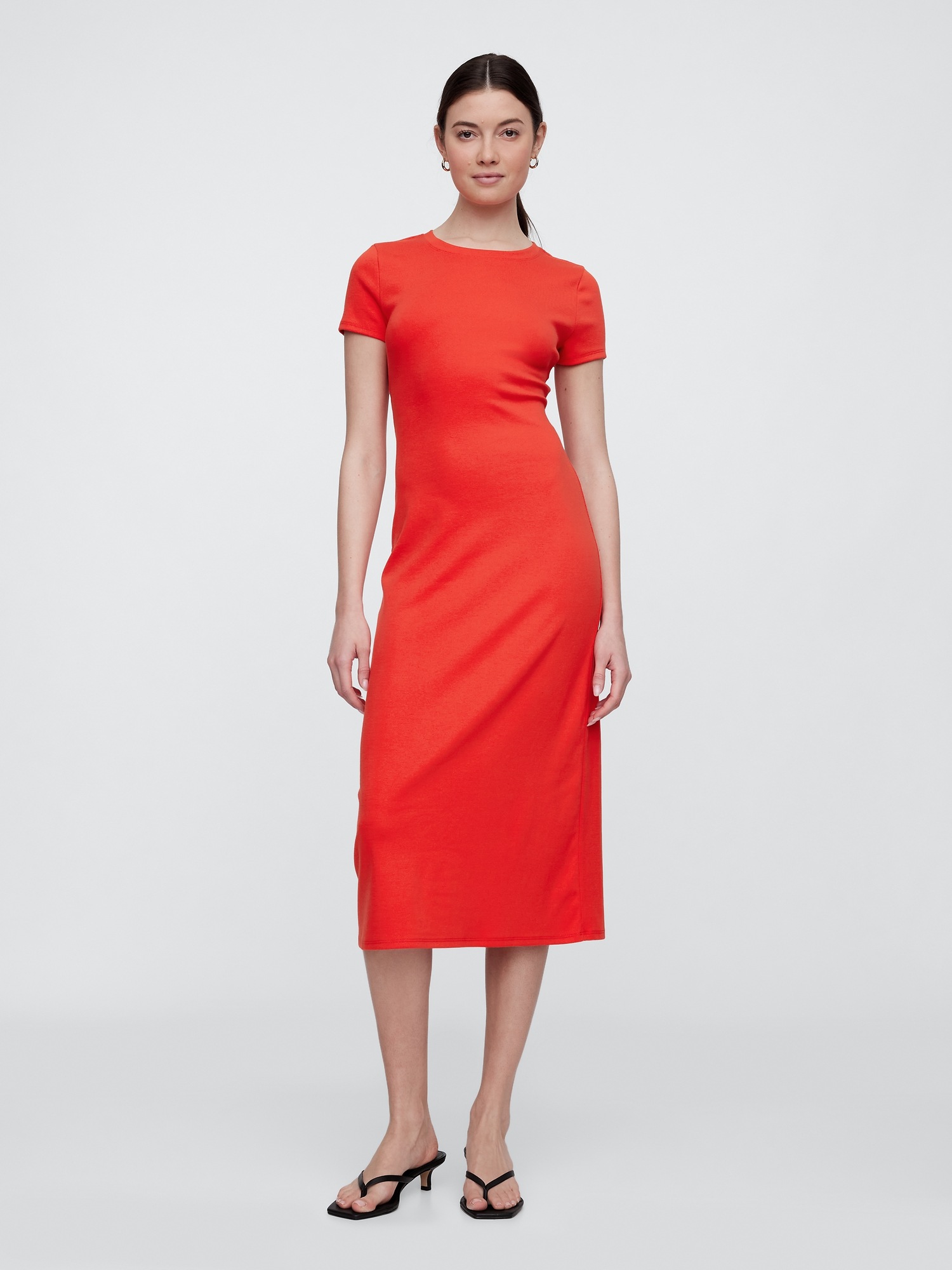 GAP Knitted midi dress with cutouts - Womens