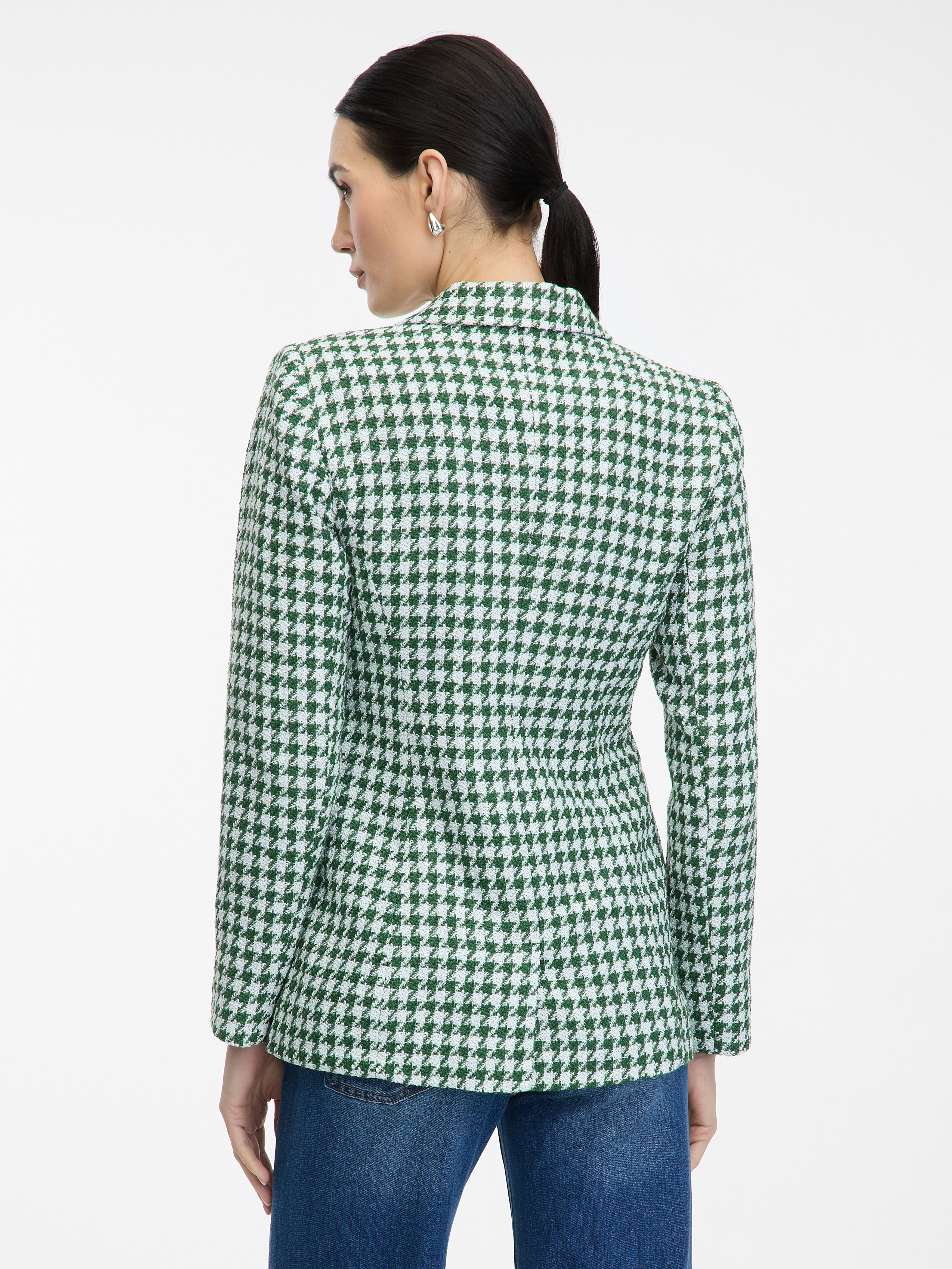 Green women&#039;s patterned blazer ORSAY - Women&#039;s