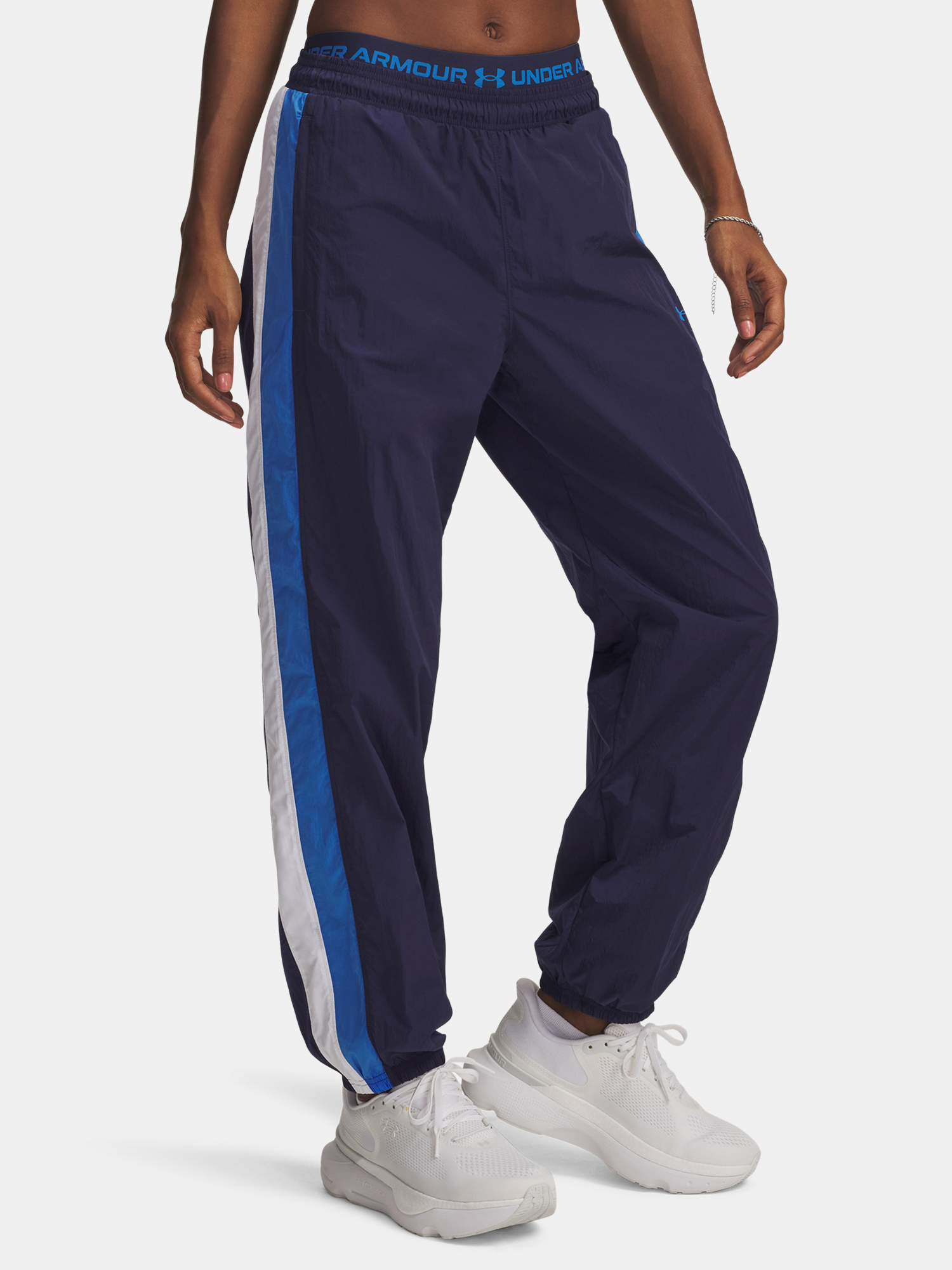 Under Armour UA Icon Crinkle Pant-BLU Women&#039;s Sports Trousers - Women&#039;s