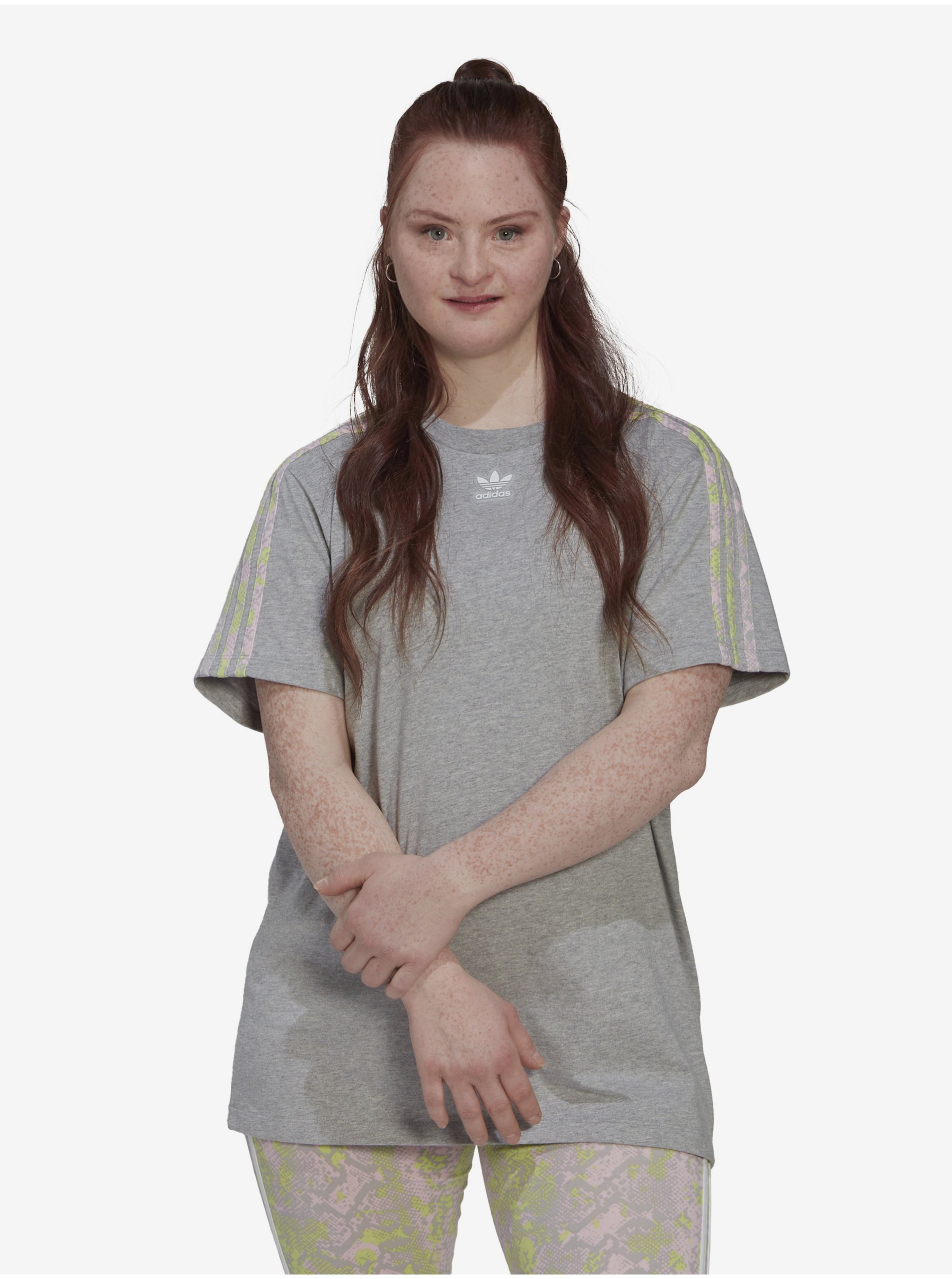 Grey Women's Annealed Oversize T-Shirt Adidas Originals - Women