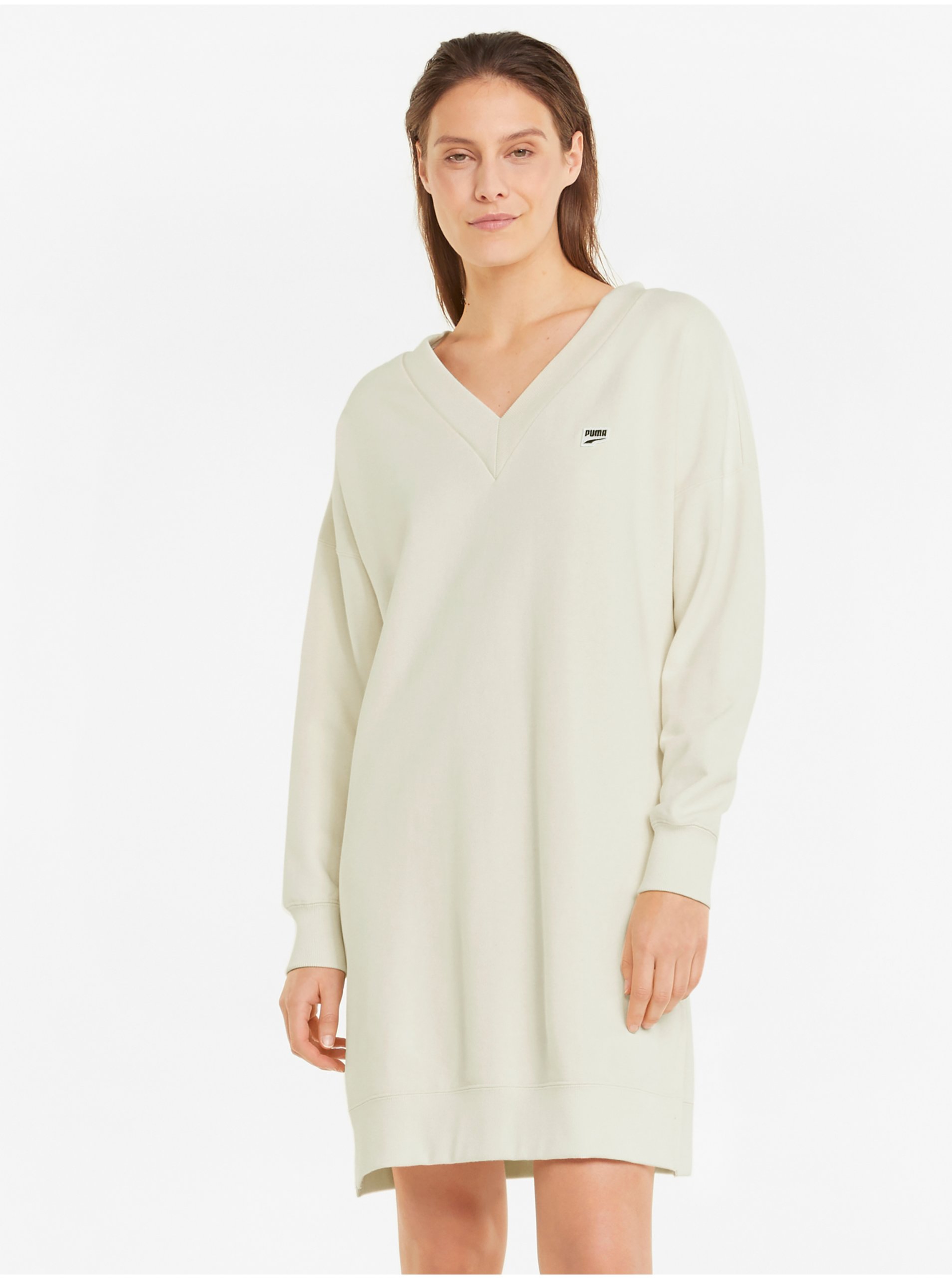 Cream Women's Sweater Dress With Slit Puma Downtown - Women