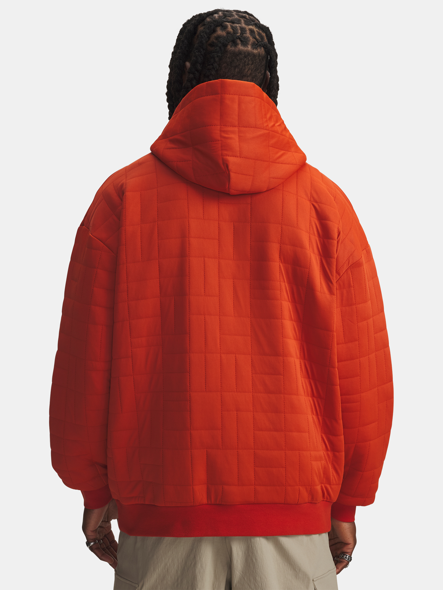 Men's Under Armour UA Unstoppable Flc Txtr Hdy-ORG Sweatshirt - Mens