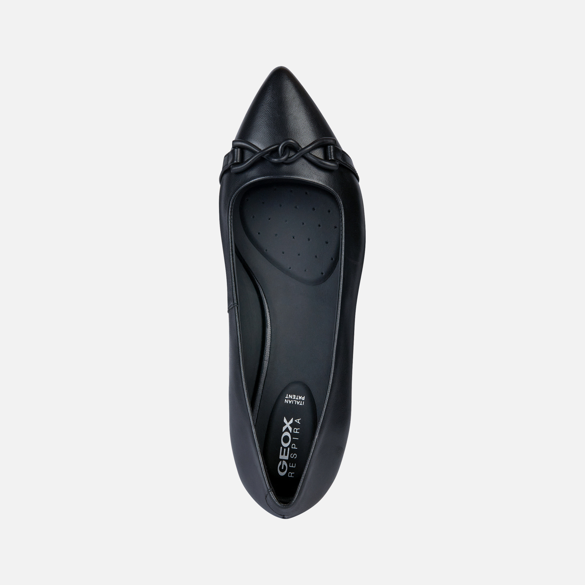 Black women&#039;s ballet flats Geox Charyssa - Women&#039;s