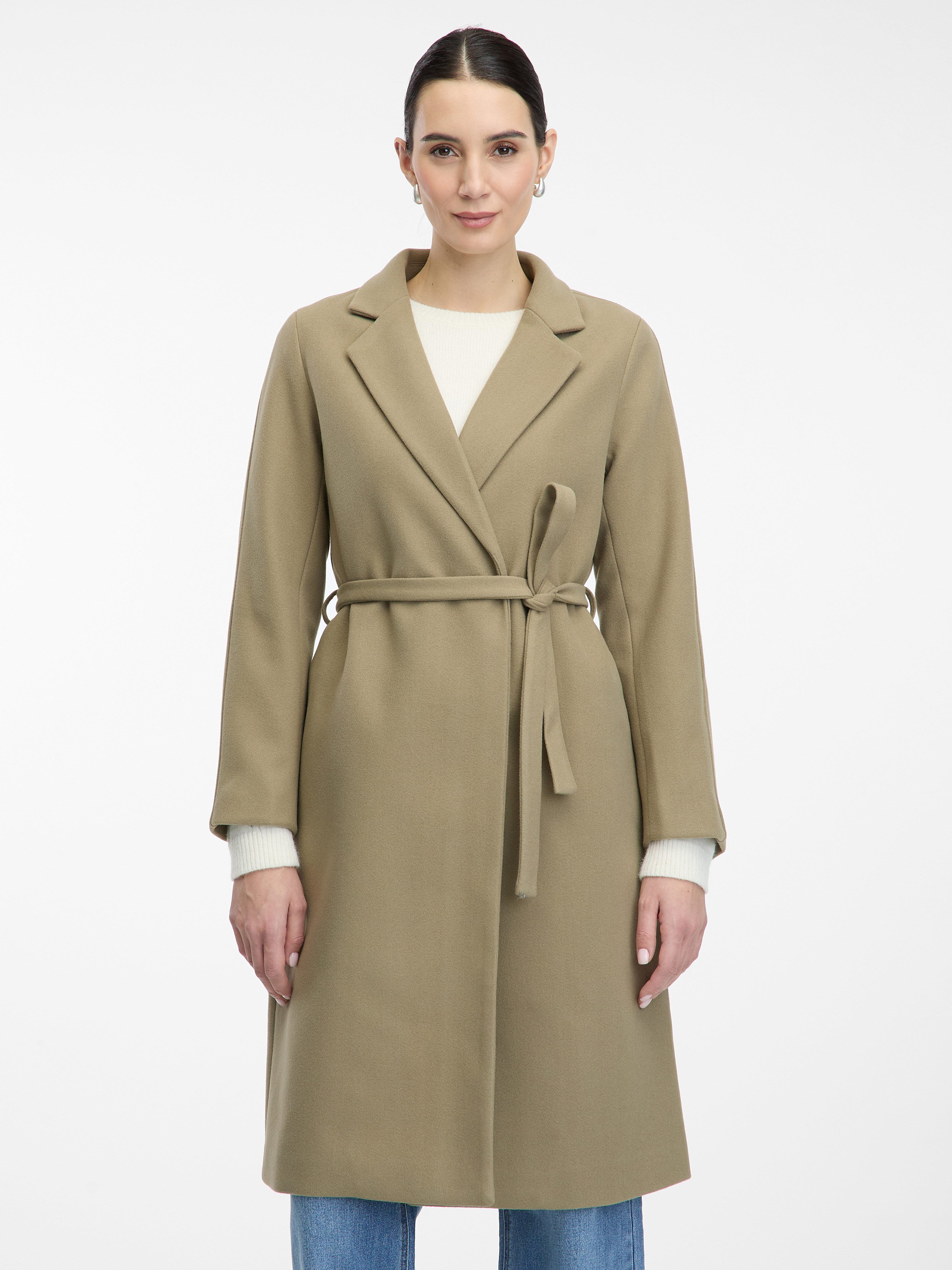 Womens Khaki Coat ORSAY - Womens