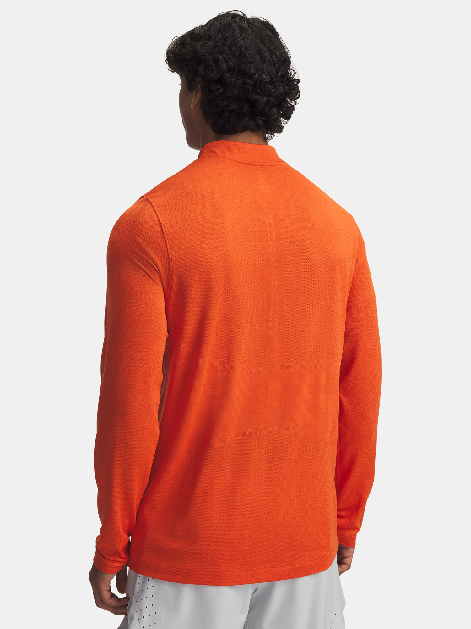 Men's Under Armour Vanish Elite Seamless 1/4 Zp-ORG T-Shirt - Men's