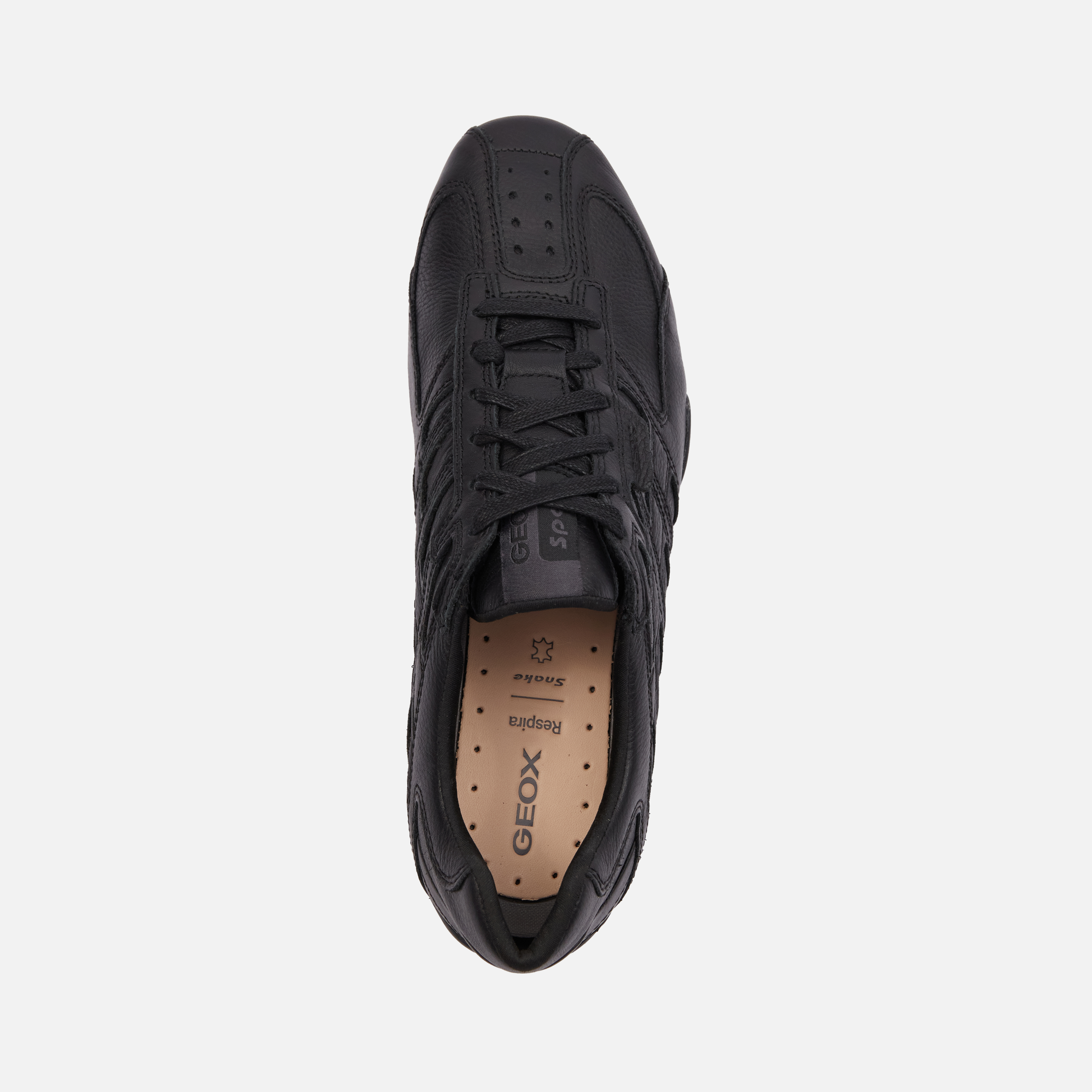 Black men's sneakers Geox Snake Original - Men's