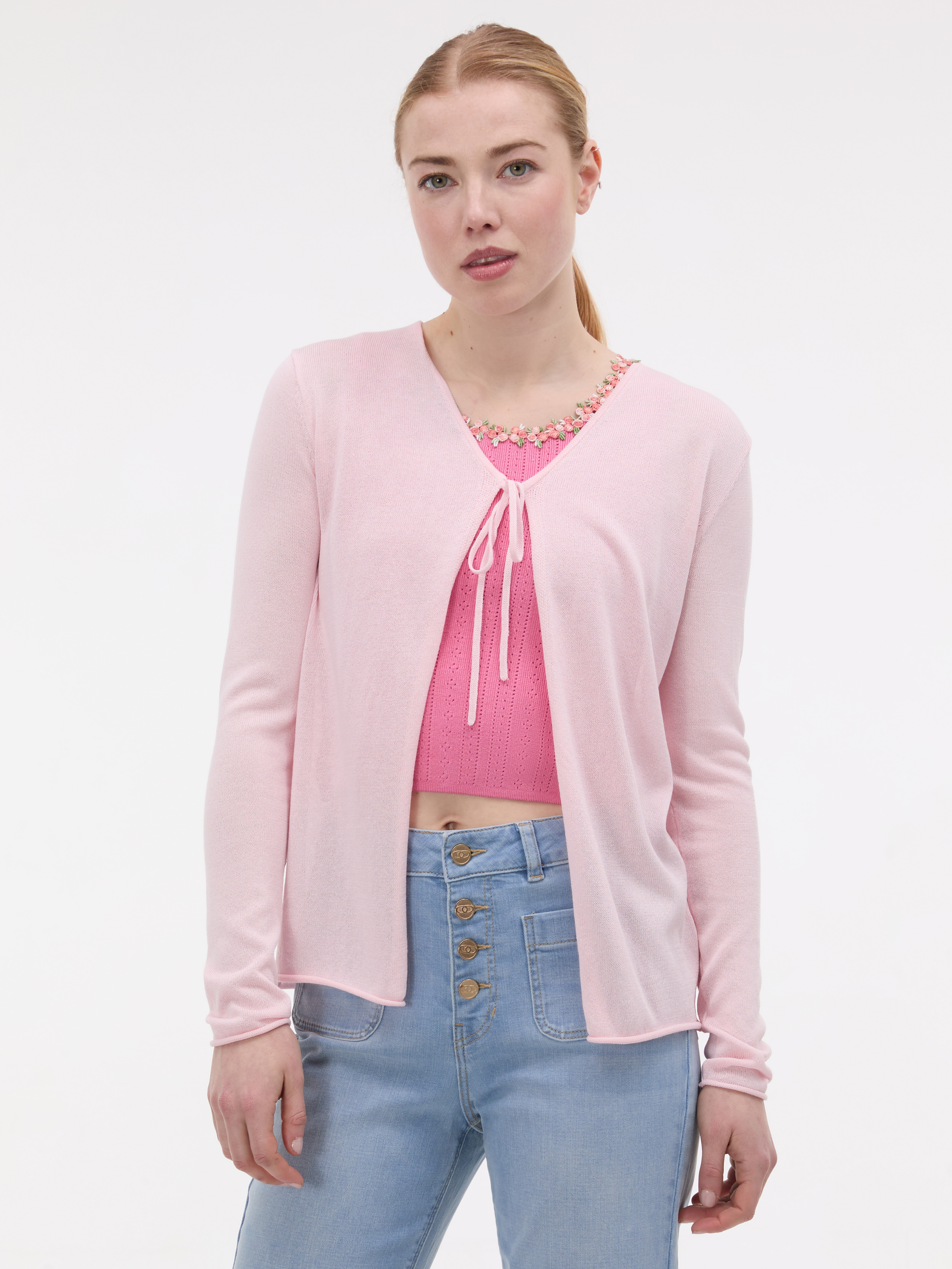 Светлорозов дамски кардиган ORSAY