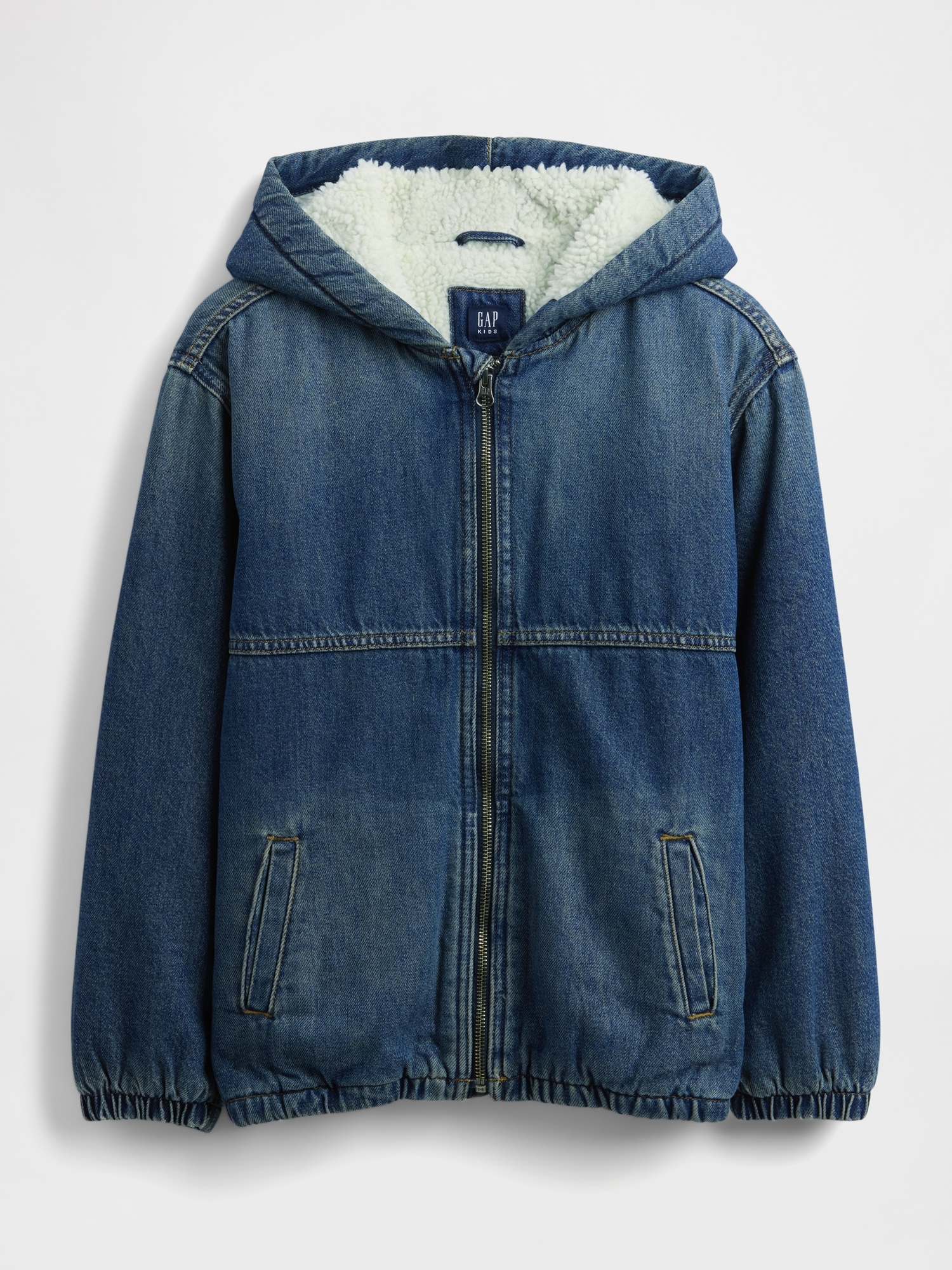 GAP Children&#039;s Insulated Sherpa Denim Jacket - Boys