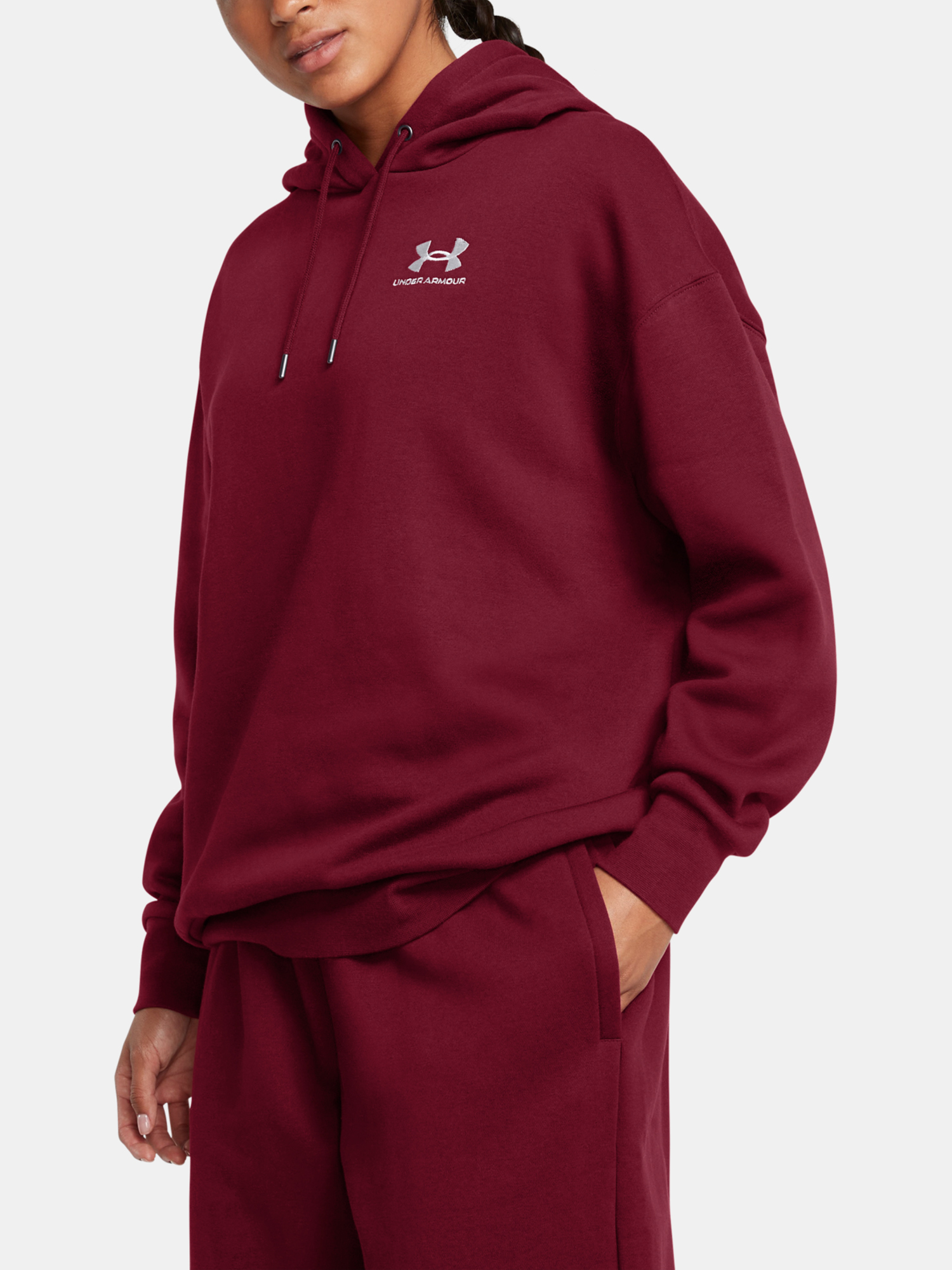 Under Armour Women's Sweatshirt UA Icon Fleece OS Hoodie - Women's