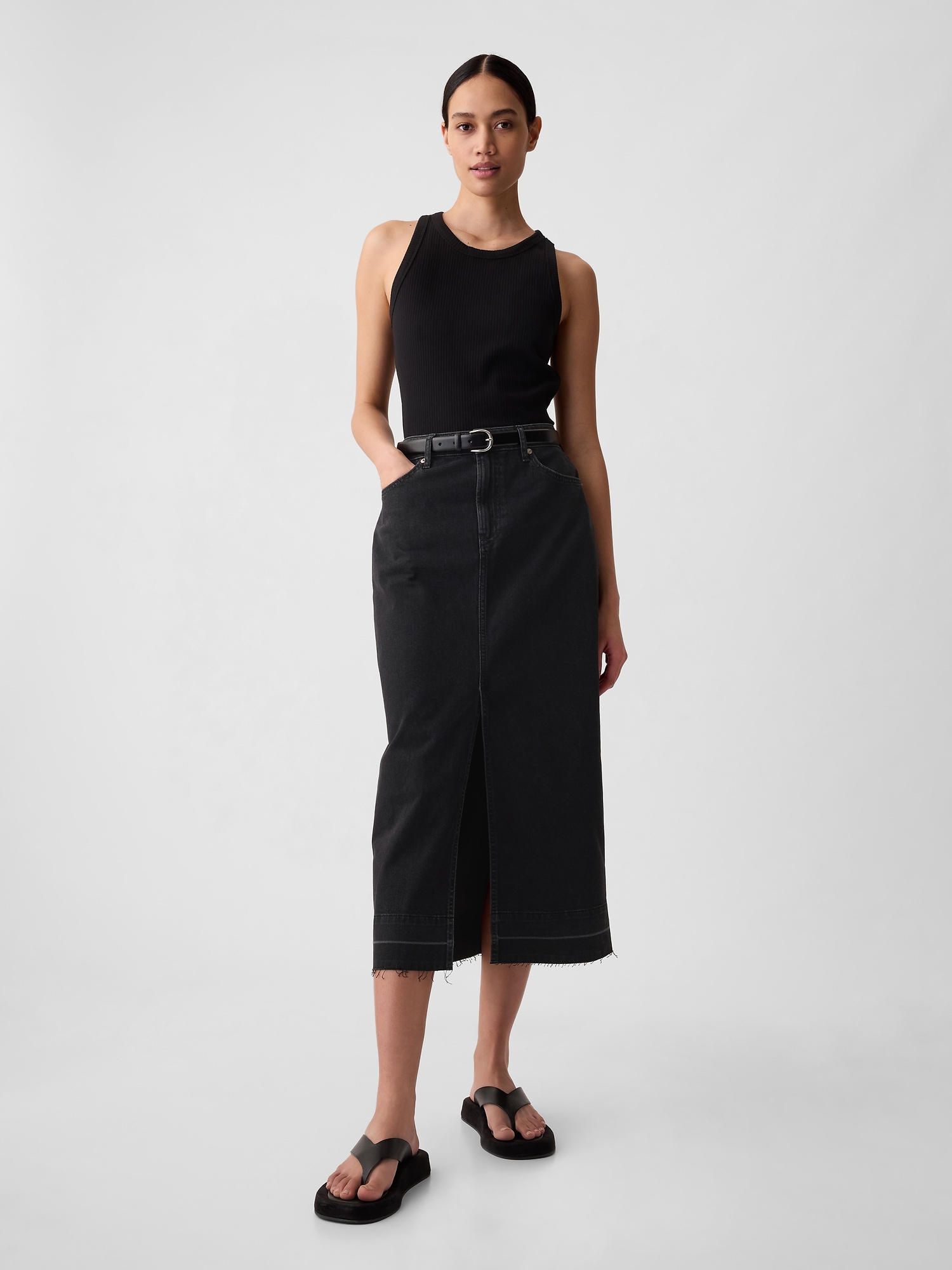 GAP Denim Midi Skirt - Women