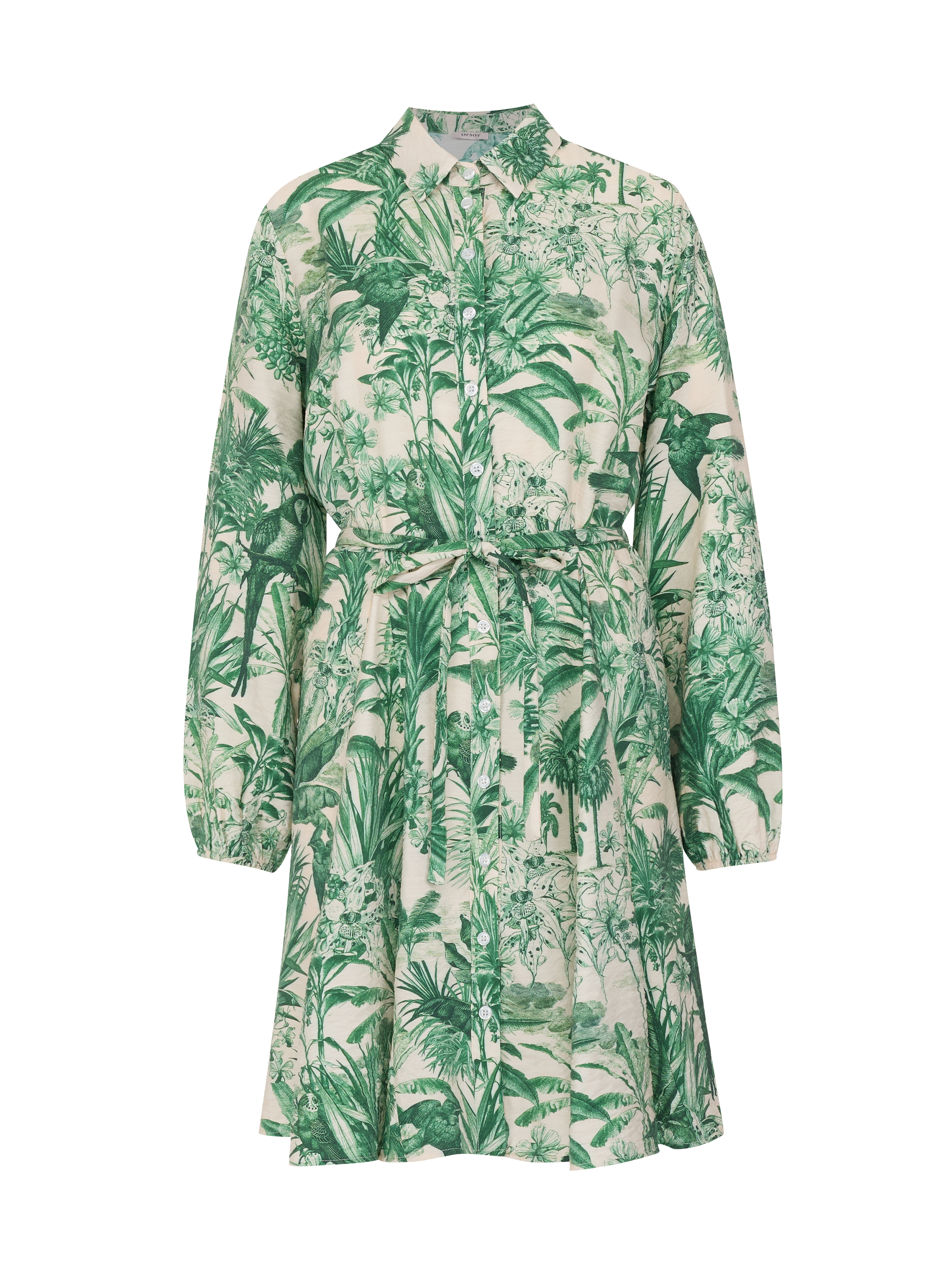 Green-beige women's shirt dress ORSAY - Women's