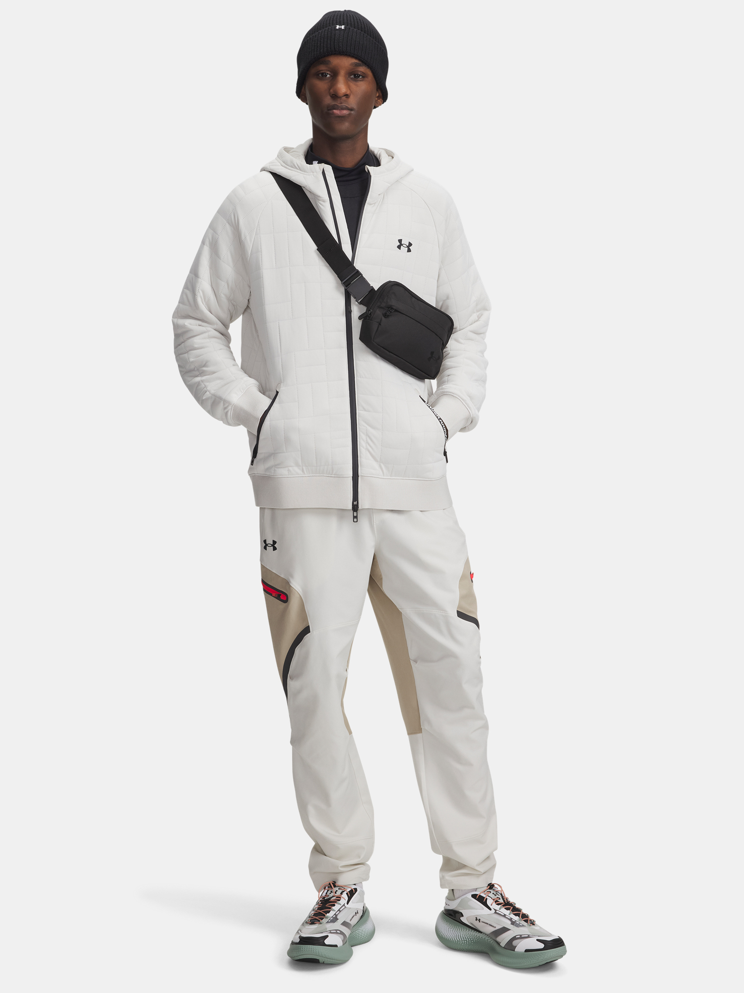Men's Sports Pants Under Armour UA Unstoppable Cargo Pant-WHT - Men