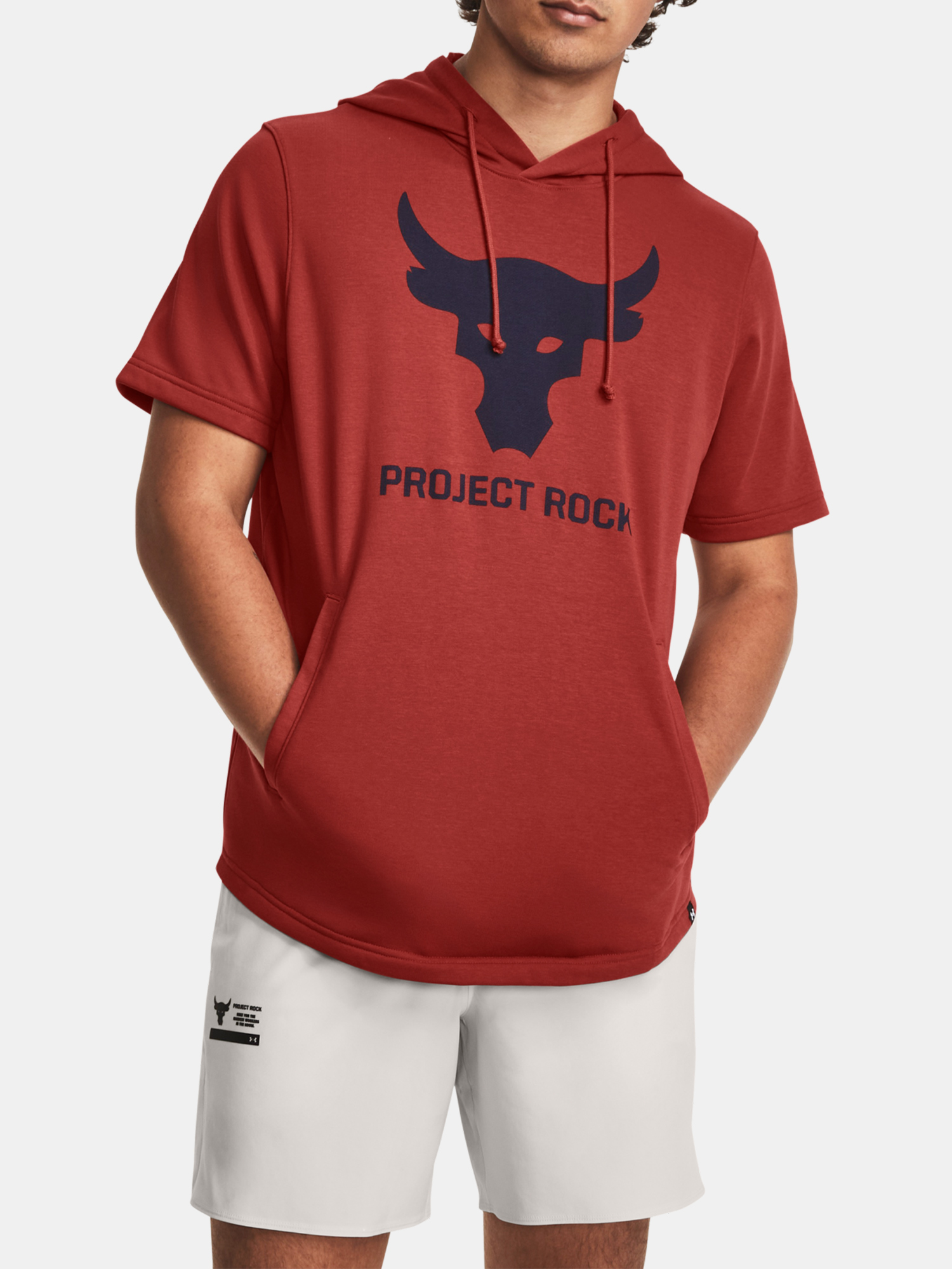 Under Armour Mikina Pjt Rock Terry SS HD-RED - Pánské