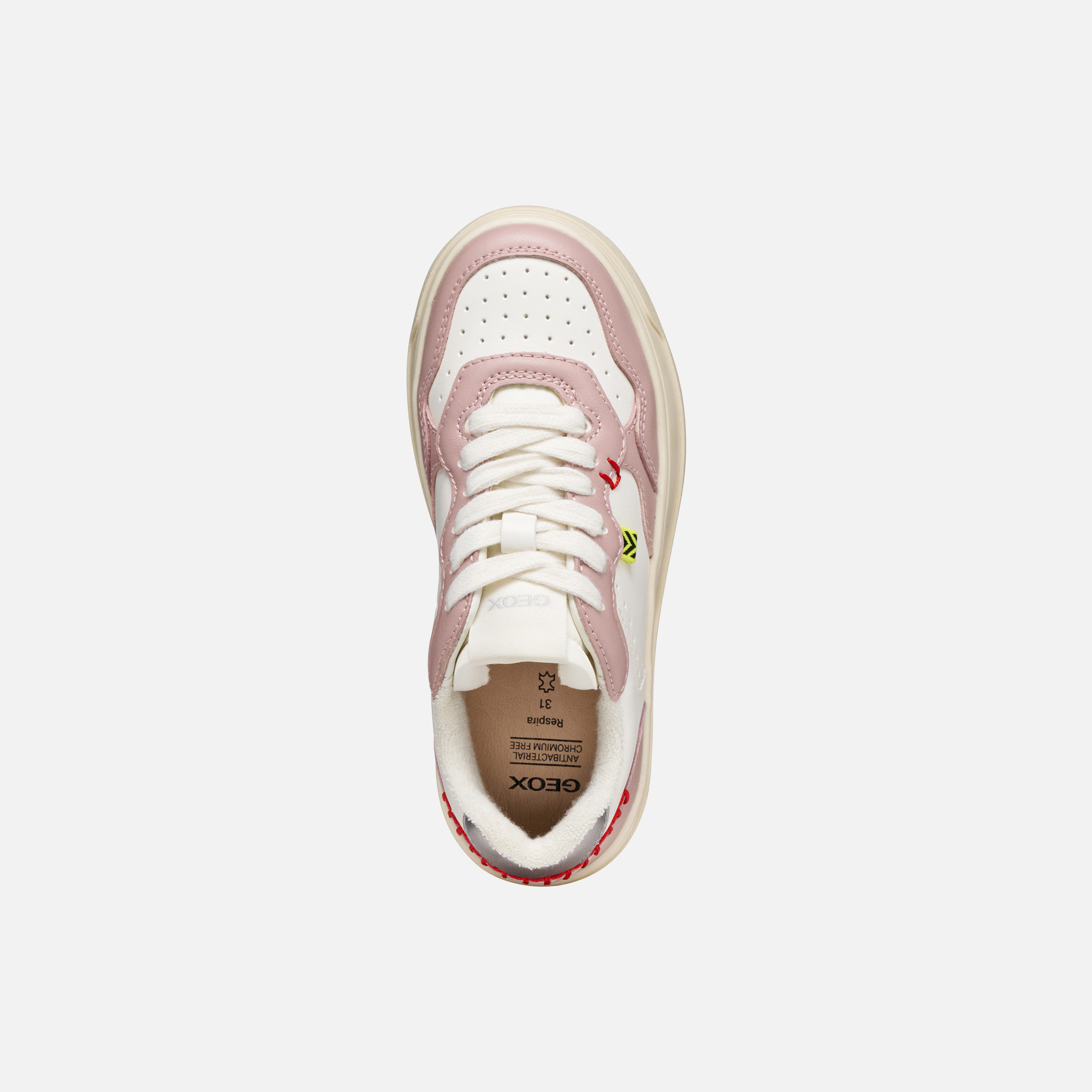 White Girls Geox Lestrella Sneakers - Girls