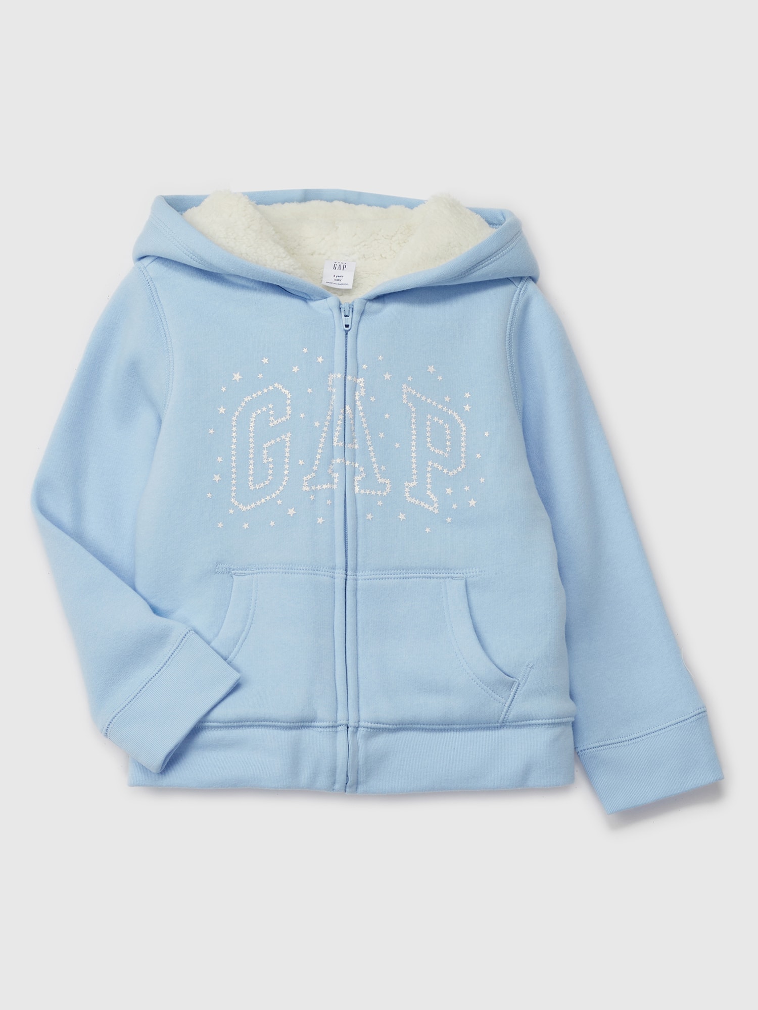 GAP Baby Sherpa Sweatshirt With Logo - Girls