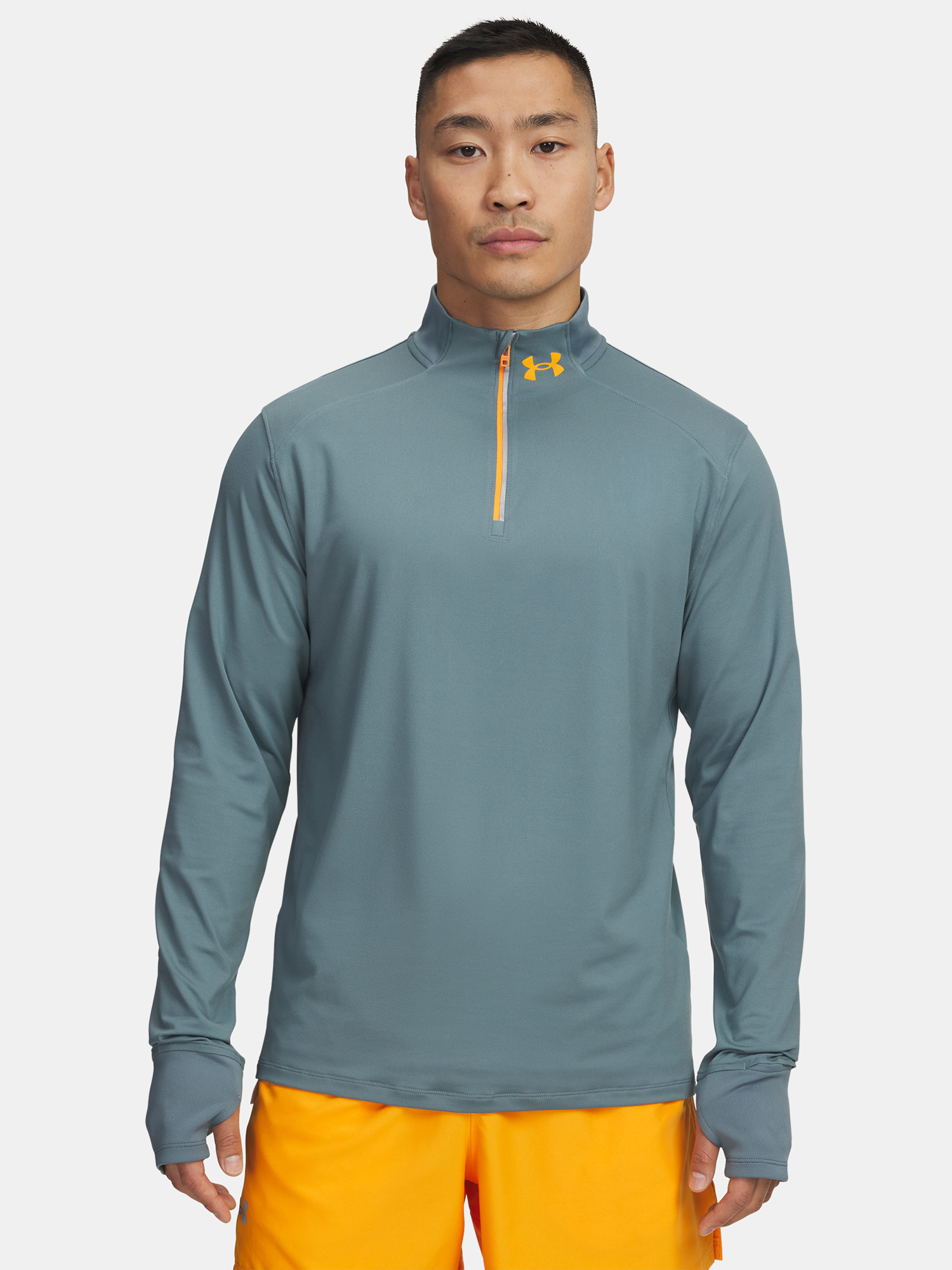 Men's Under Armour UA LAUNCH PRO 1/4 T-Shirt ZIP-BLU - Men's