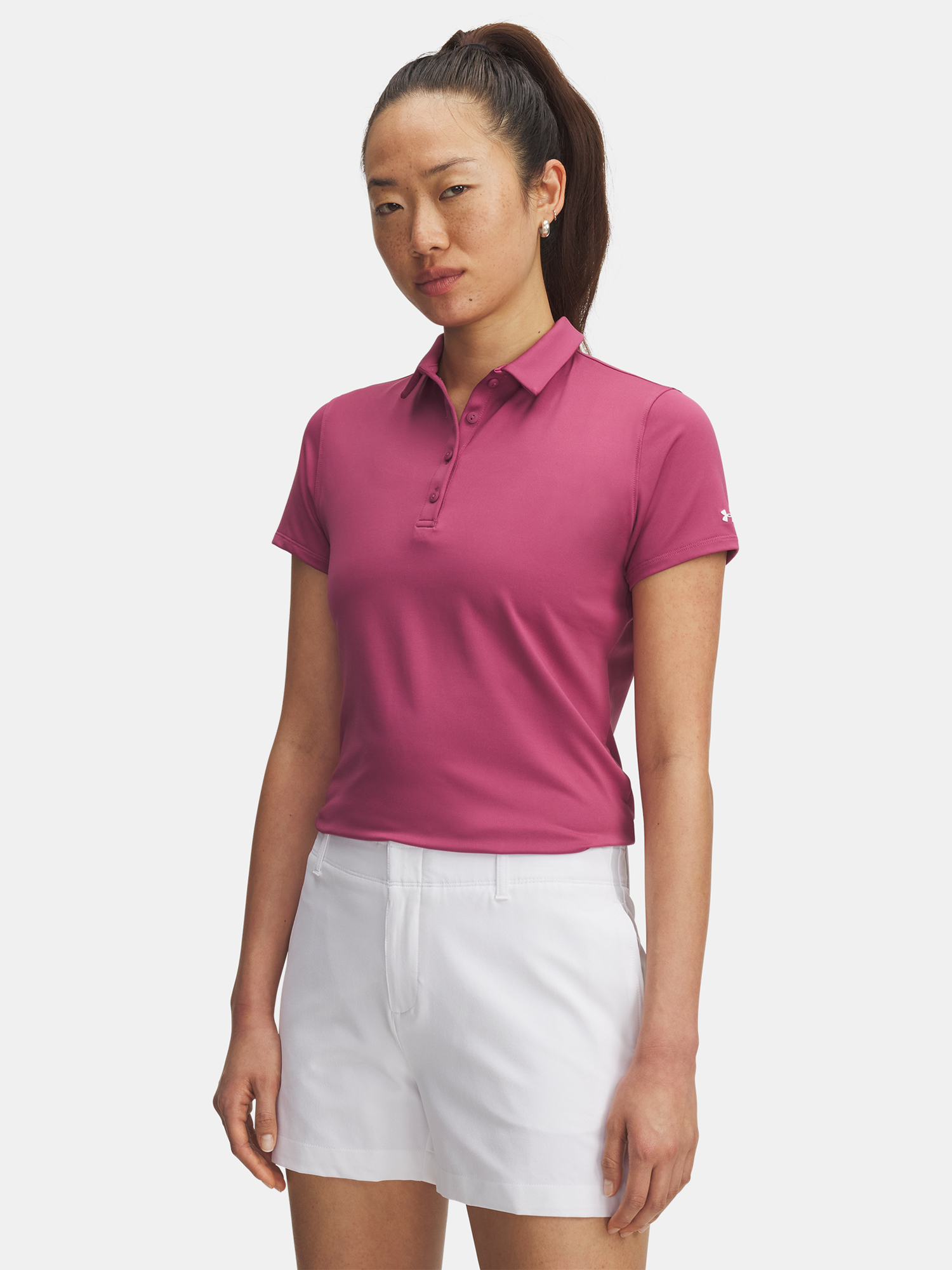 Womens T-shirt Under Armour UA Playoff SS Polo-RED - Womens