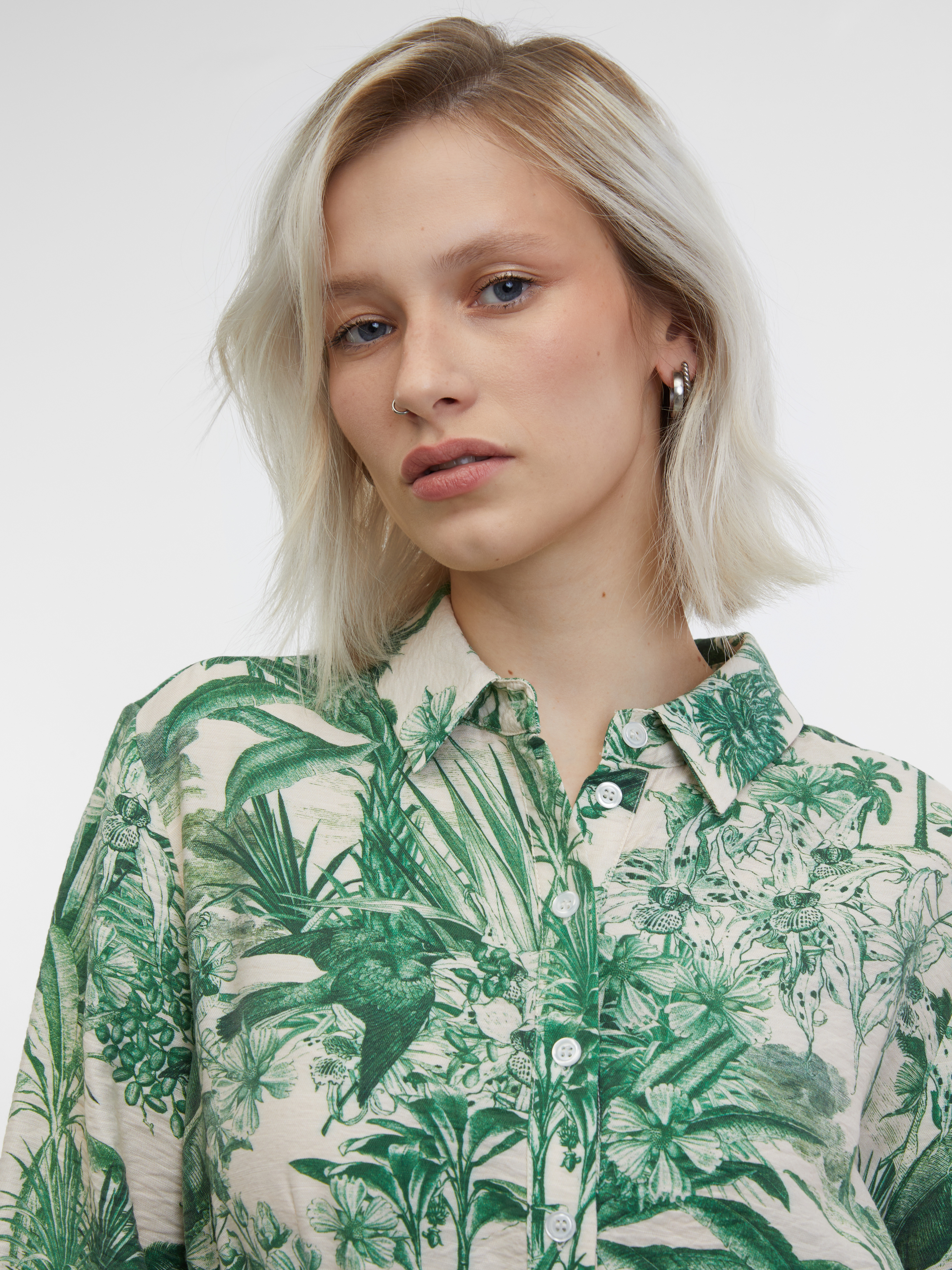 Green-beige women's shirt dress ORSAY - Women's