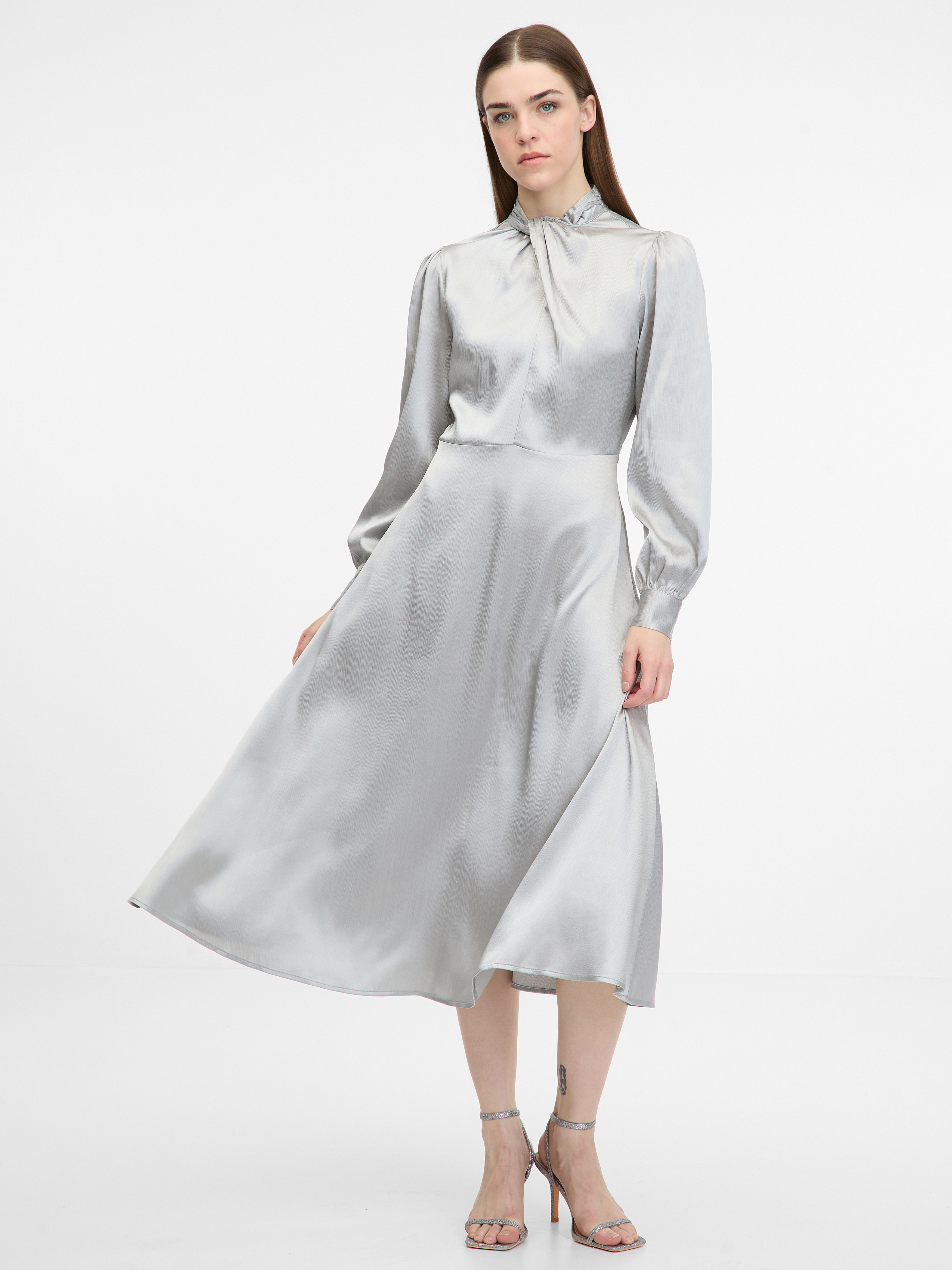 Silver womens midi dress ORSAY - Womens
