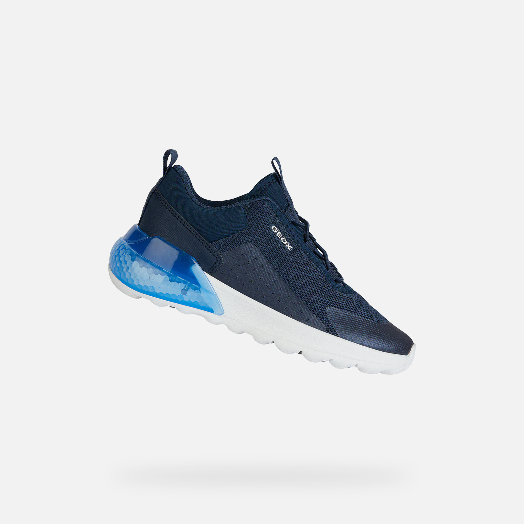 Dark blue boys sneakers Geox Activart Illuminus - Boys