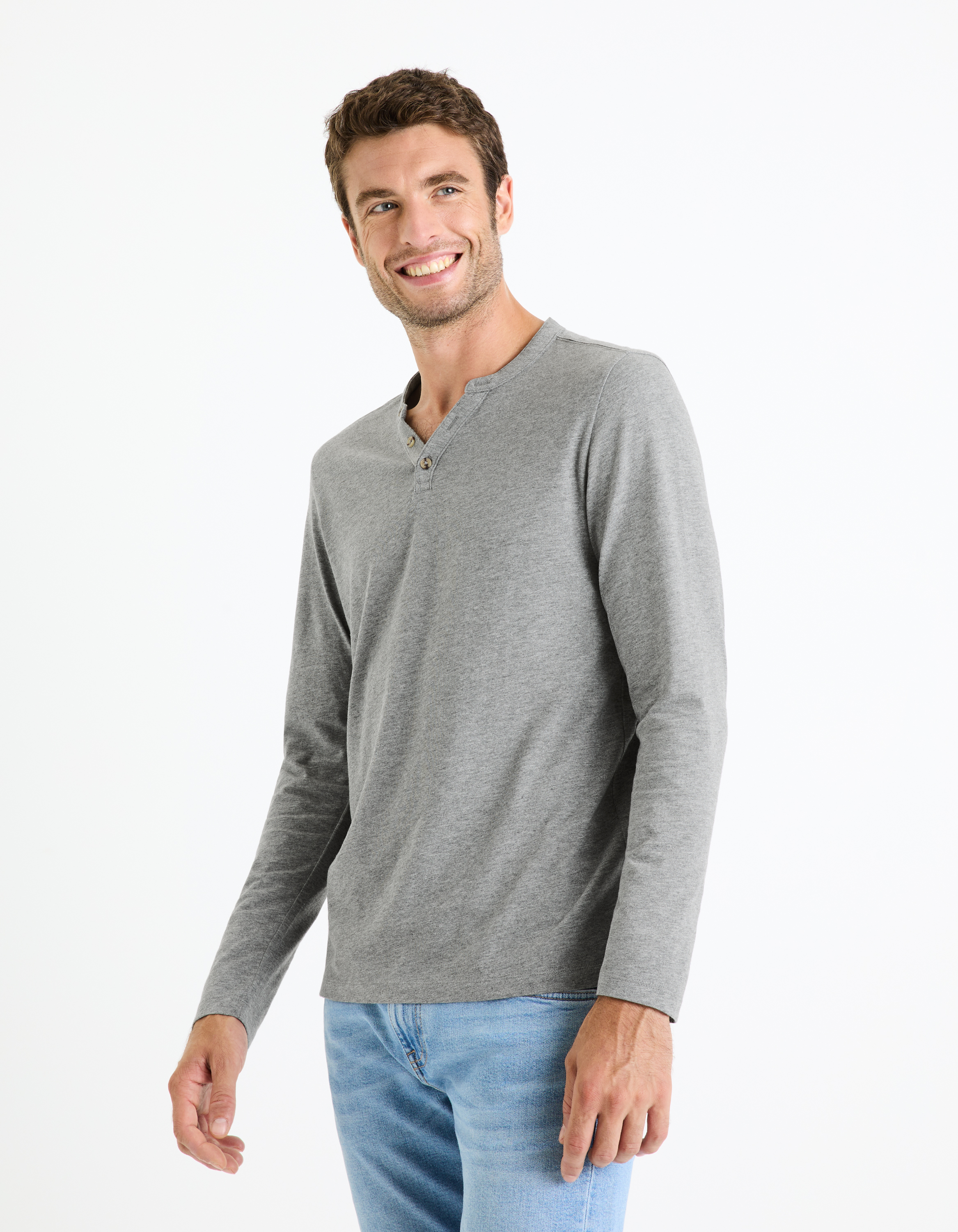 Celio Long Sleeve T-Shirt Fegetiml - Men's