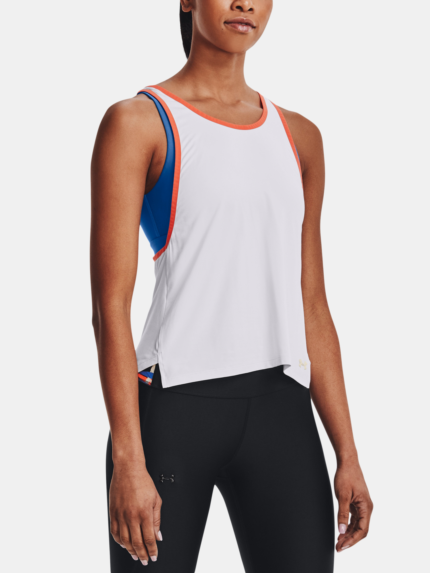 Under Armour Tank Top 2 In 1 Knockout Tank-WHT - Women