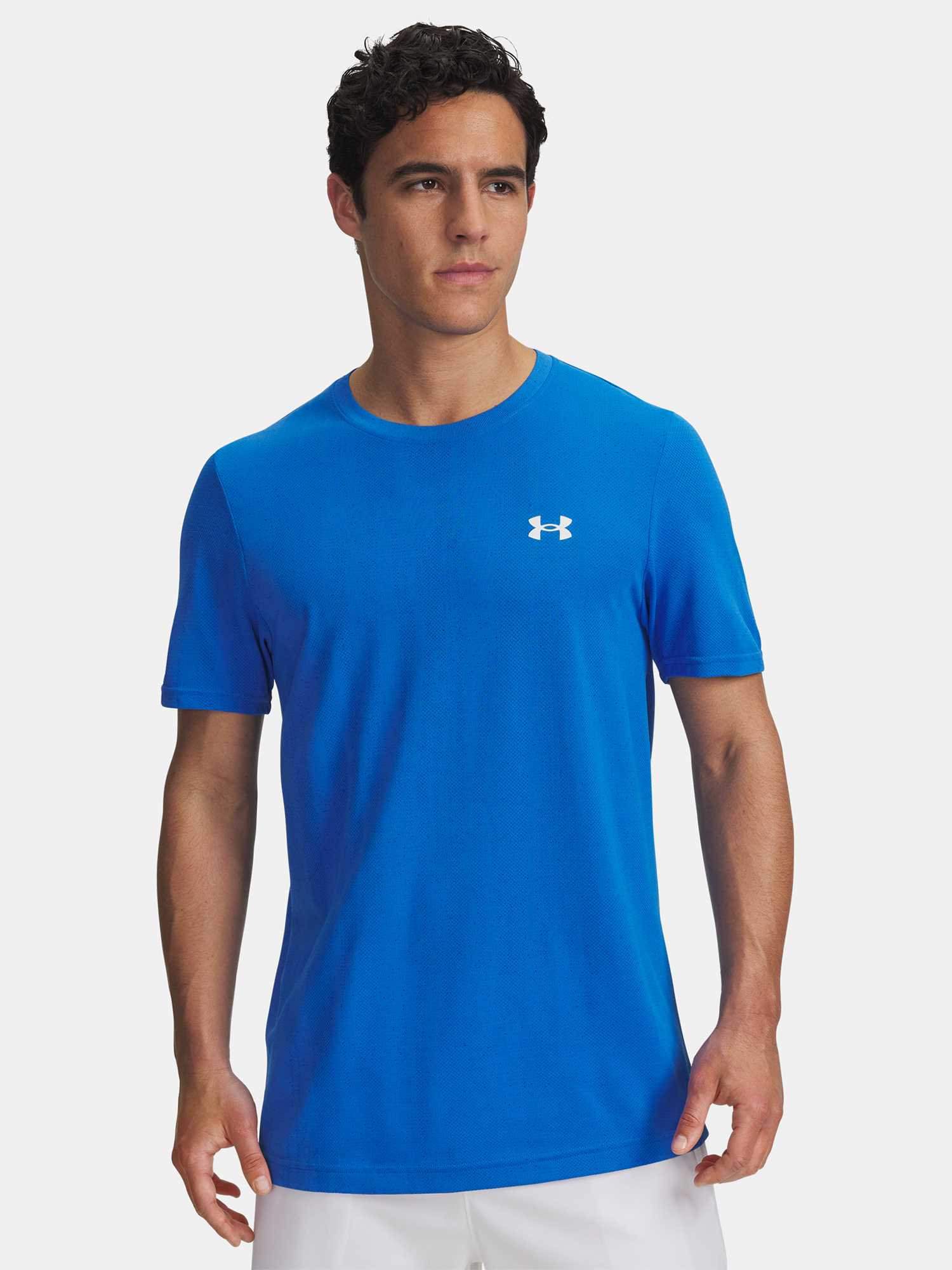 Mens T-shirt Under Armour Vanish Seamless Novelty SS-BLU - Mens