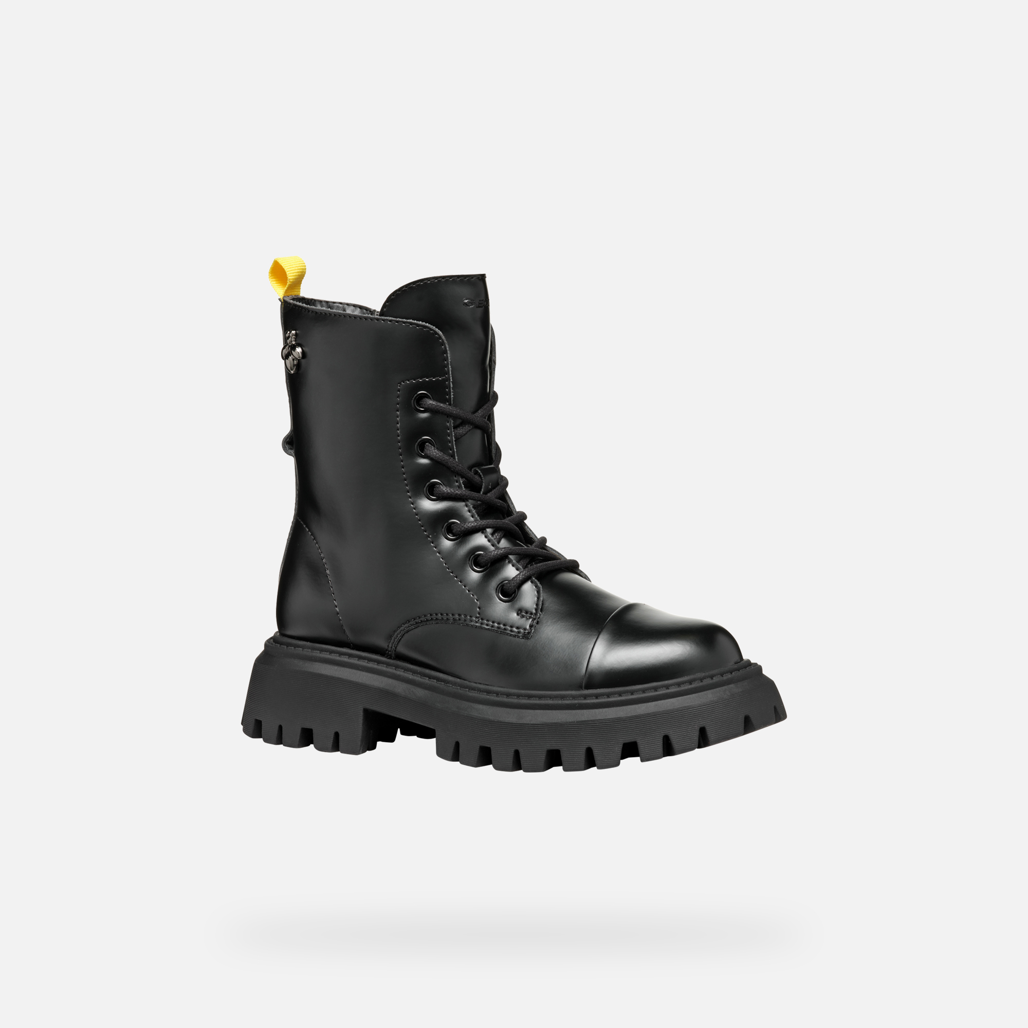 Black Girls Ankle Boots Geox Maquinnerns Girl - Girls