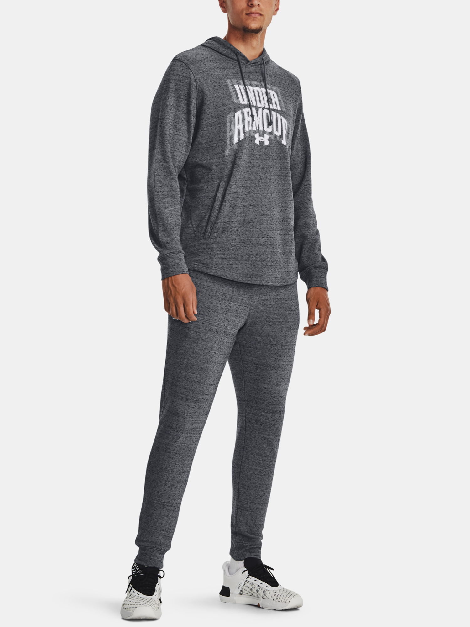Pulovere cu gluga pentru barbati Under Armour - gri